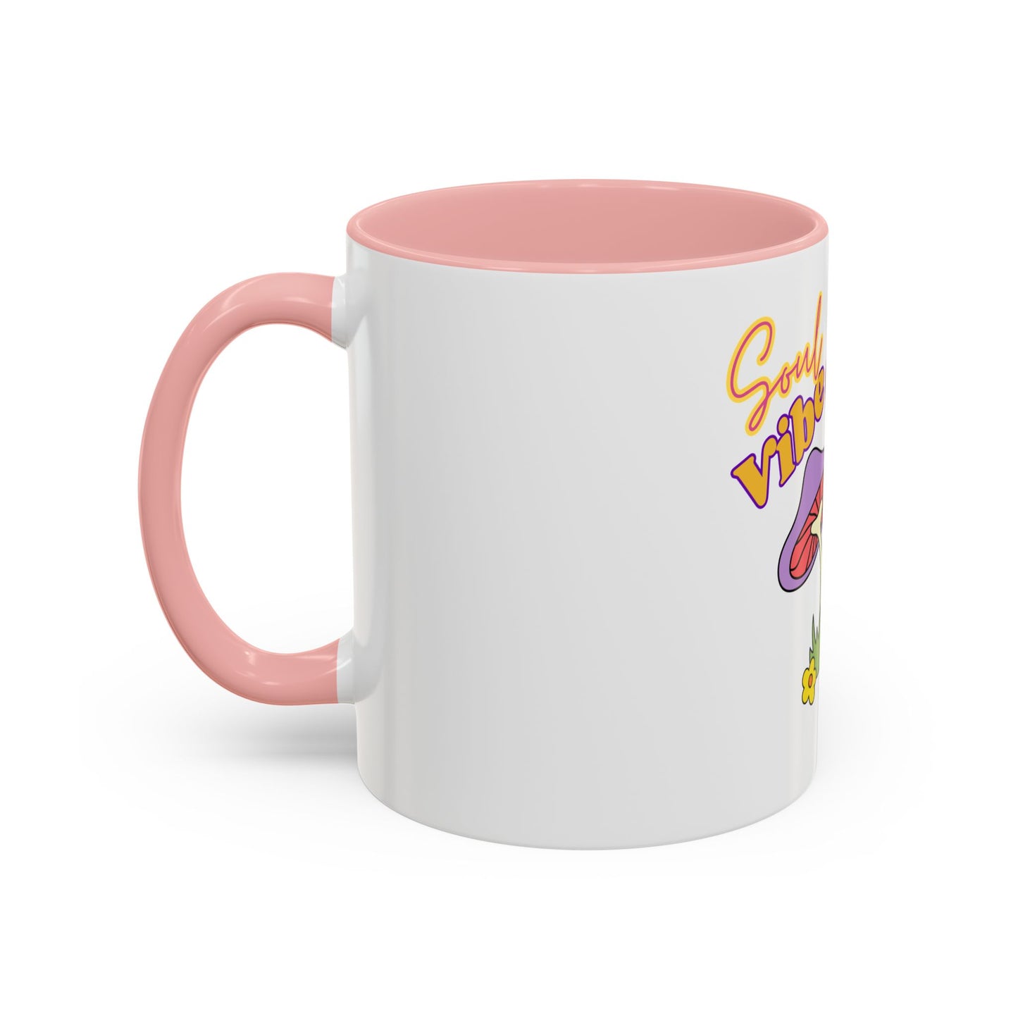 Colorful Soul Vibe Coffee Mug - Inspirational Gift, Fun Kitchenware, Mushroom Decor, Unique Drinkware, Tea Lovers