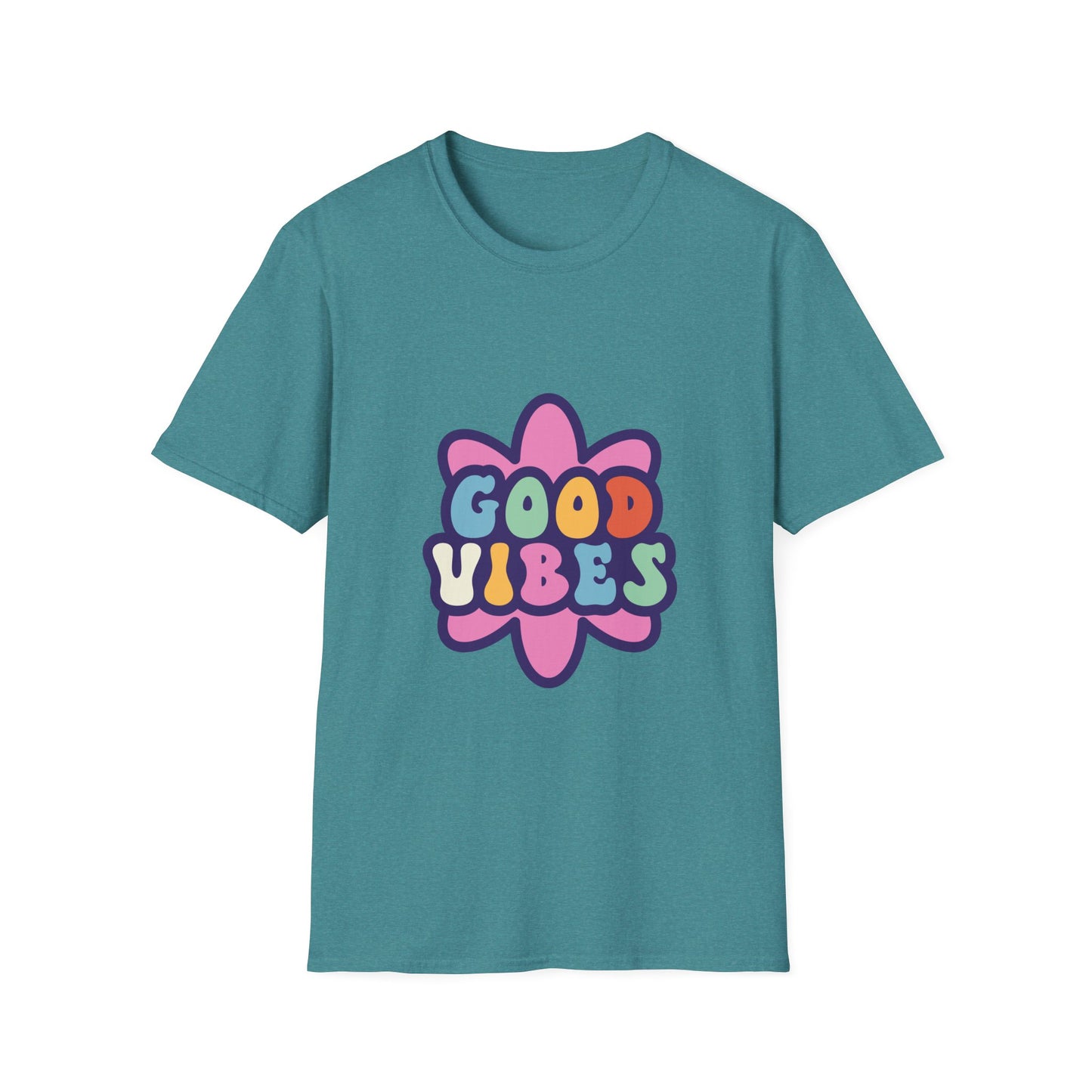 Good Vibes Unisex Softstyle T-Shirt - Trendy Graphic Tee for Positive Energy