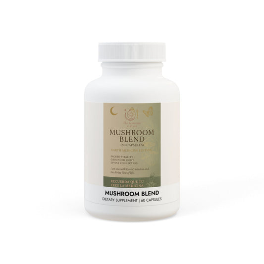 The Feminine Elixirs | Mushroom Blend – Earth Medicine Edition  Theme: Grounded Light, Earth Intelligence, and Divine Connection(60 Capsules)