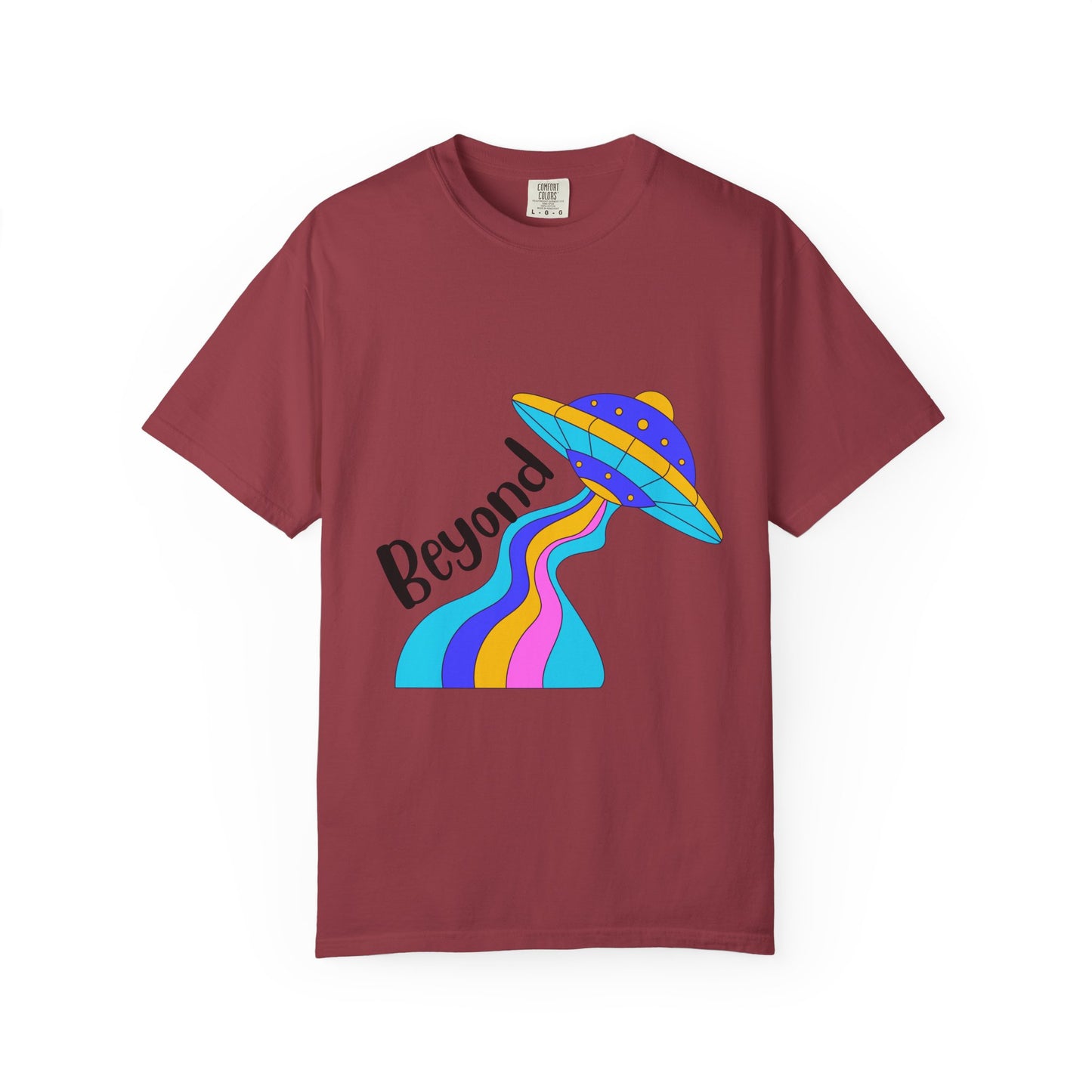 Unisex Beyond Graphic T-Shirt - Vibrant Space-Inspired Design