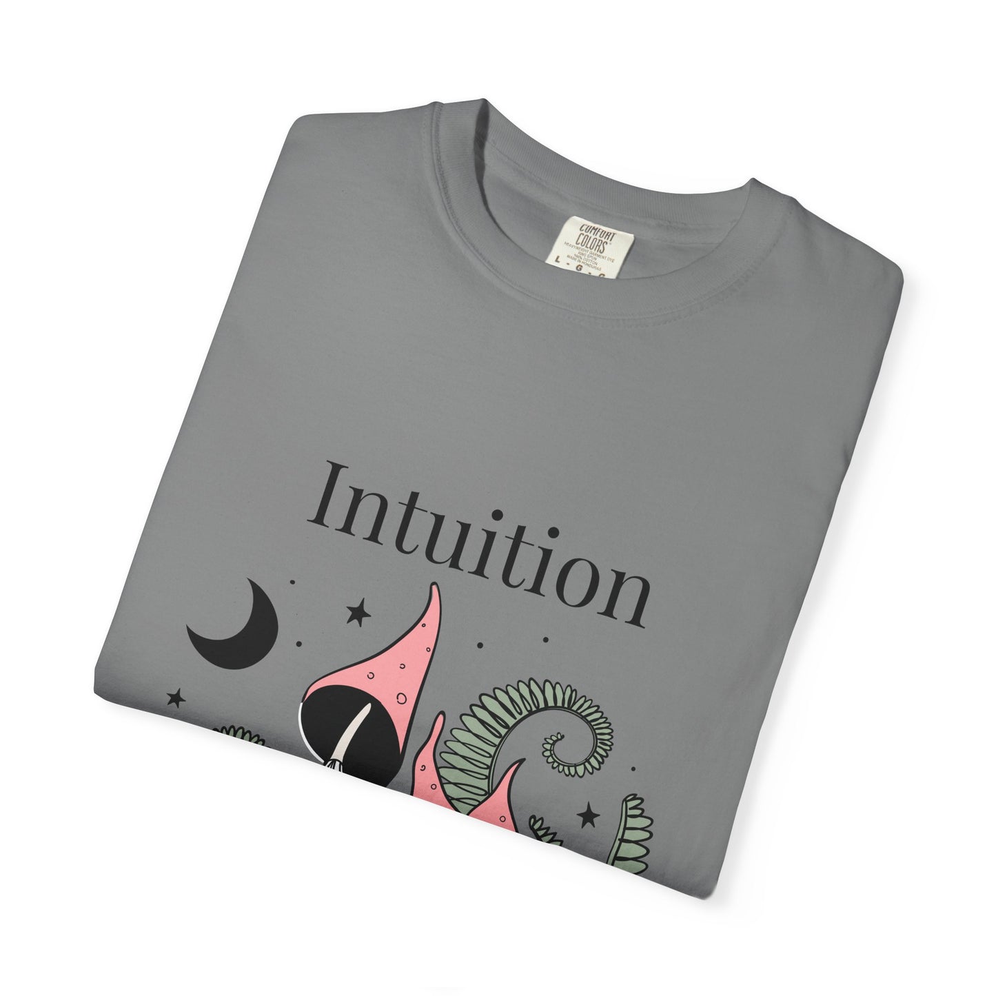 Intuition Unisex Garment-Dyed T-Shirt - Whimsical Nature Design