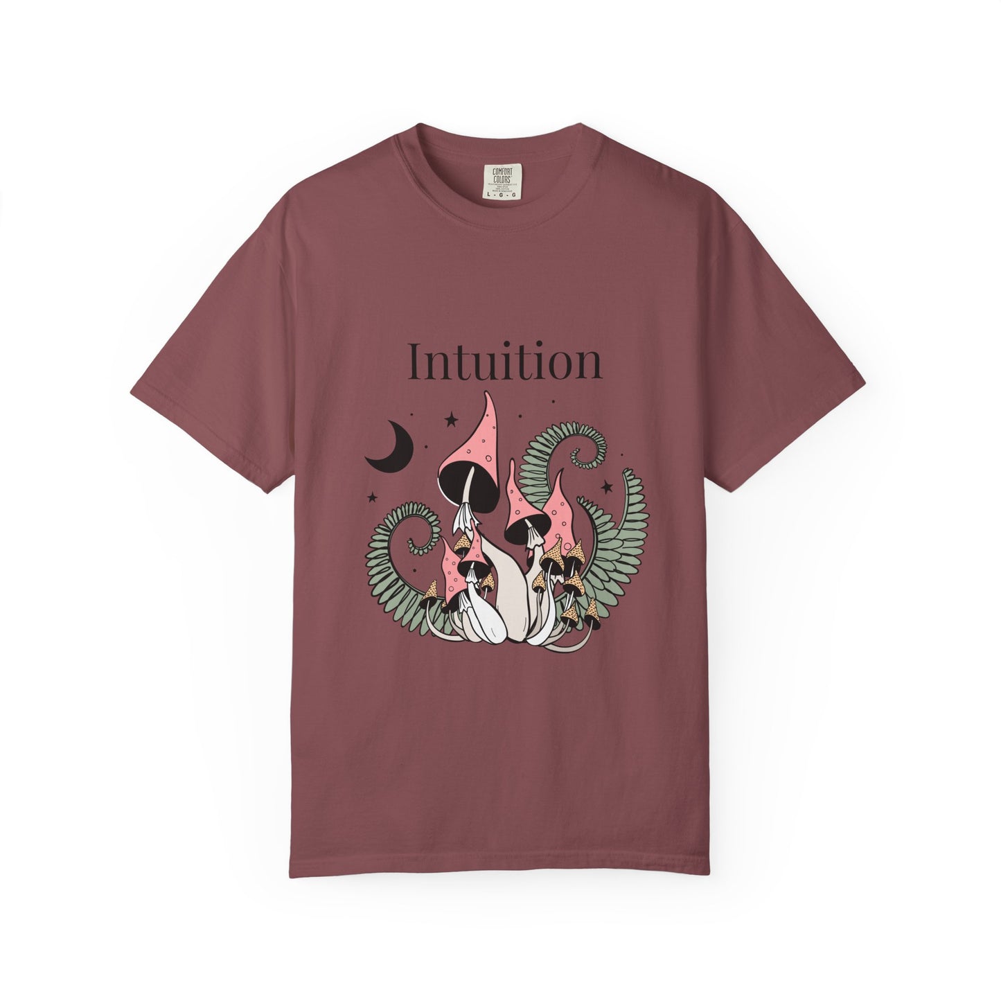 Intuition Unisex Garment-Dyed T-Shirt - Whimsical Nature Design