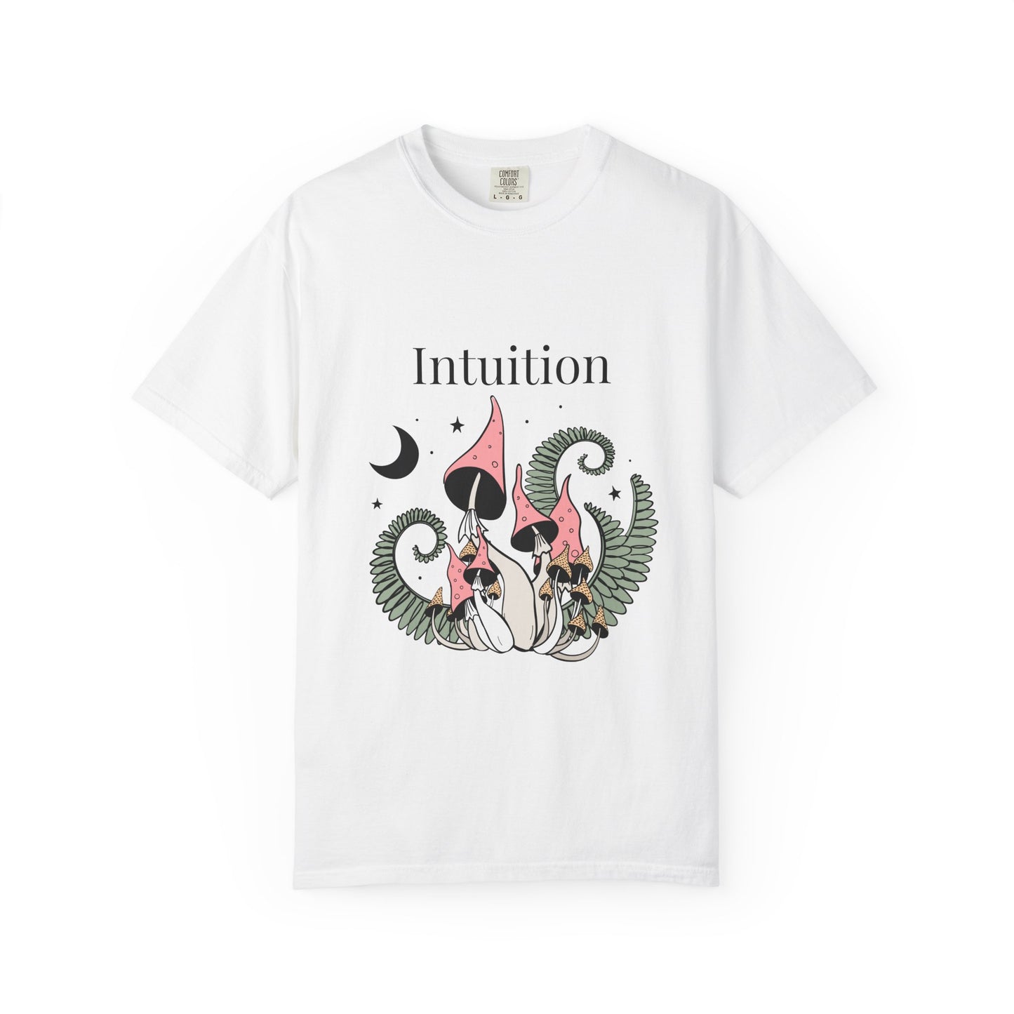 Intuition Unisex Garment-Dyed T-Shirt - Whimsical Nature Design