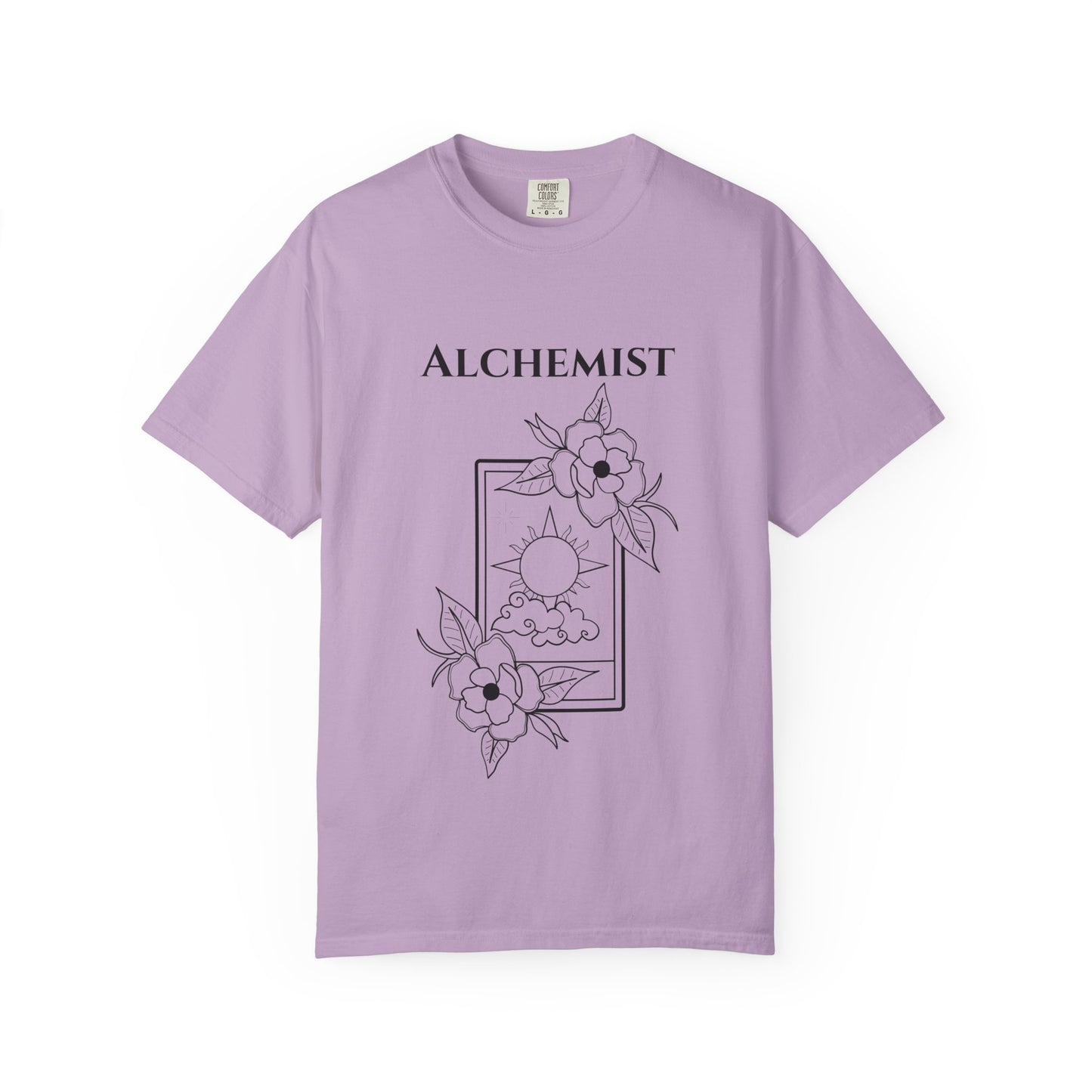 Alchemy Floral T-Shirt - Unisex Garment-Dyed Tee for Creative Spirits