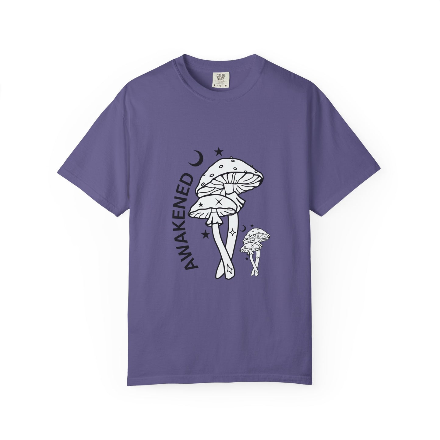 Unisex Garment-Dyed T-Shirt - "Awakened" Mushroom Design for Nature Lovers