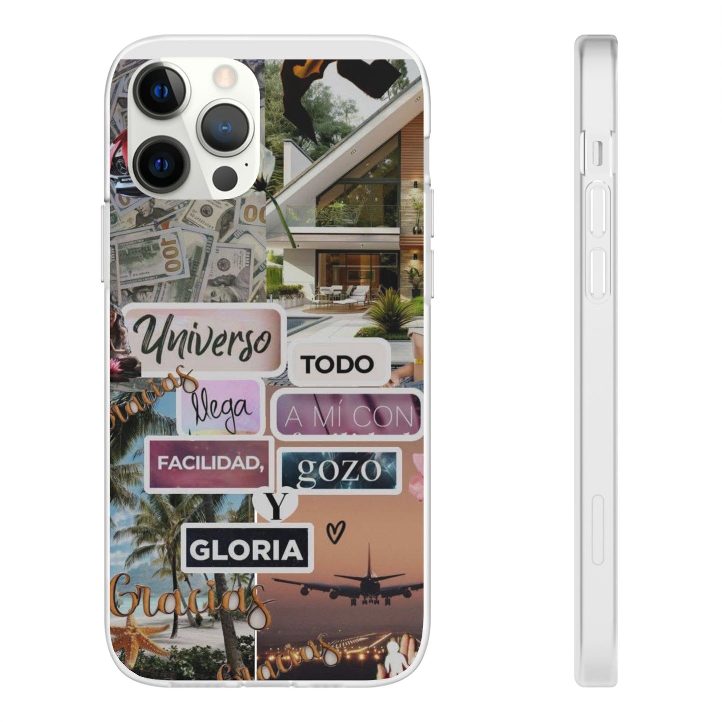 Vibrant Flexi Phone Case with Inspirational Quotes, Bohemian Style, Perfect Gift for Friends, Travelers, Birthdays, Everyday Use