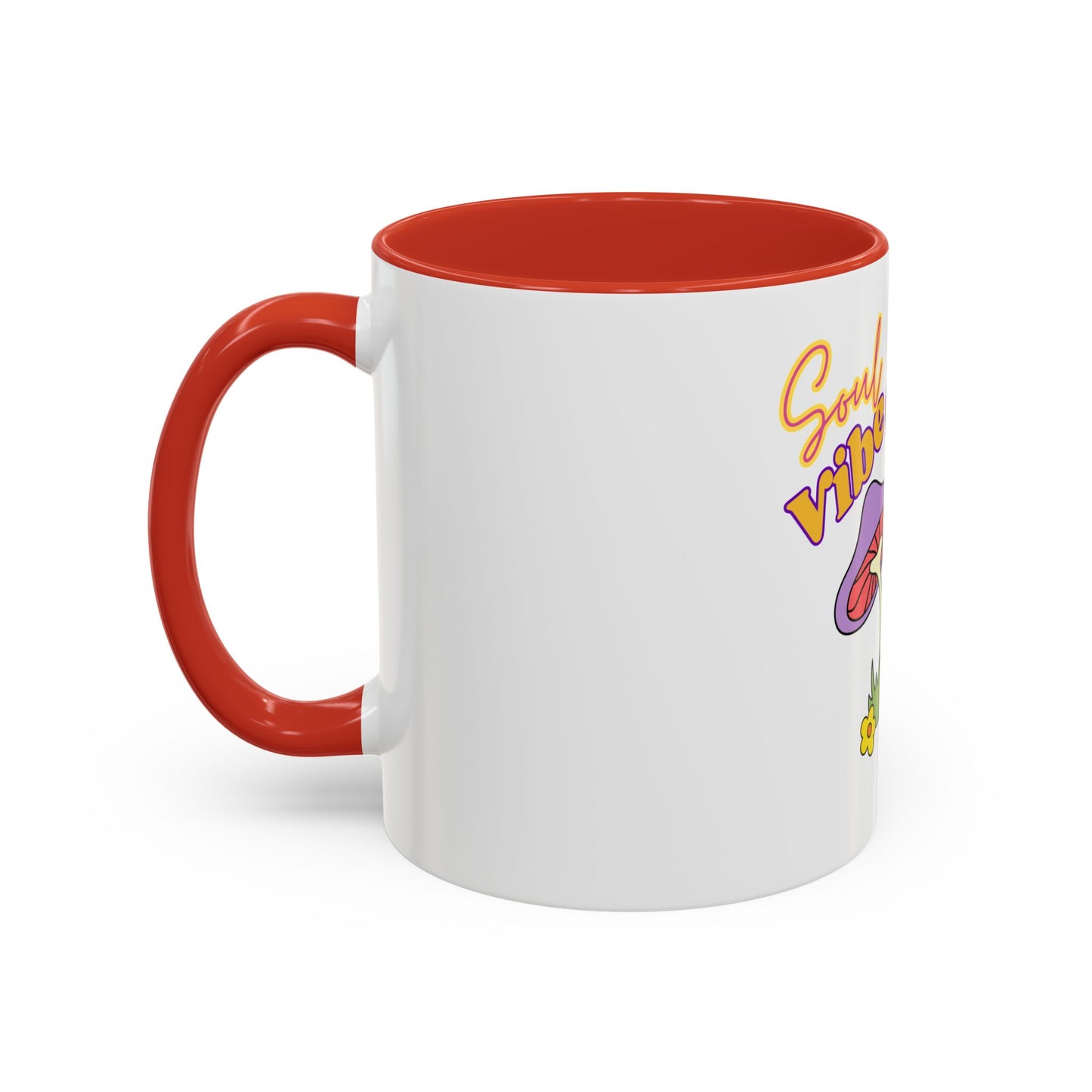 Colorful Soul Vibe Coffee Mug - Inspirational Gift, Fun Kitchenware, Mushroom Decor, Unique Drinkware, Tea Lovers