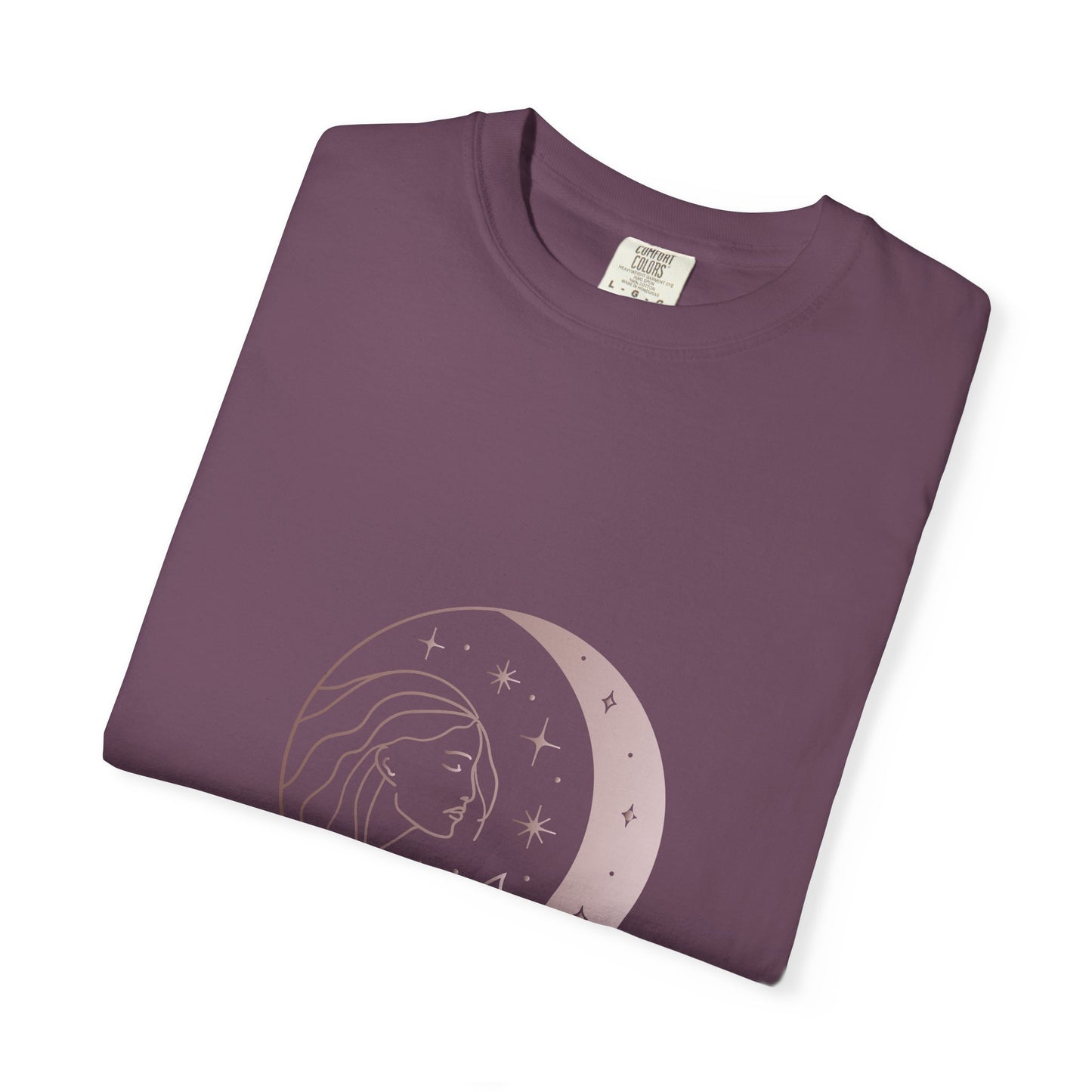 Goddess Moon T-Shirt - Unisex Garment-Dyed Tee for Spiritual Souls
