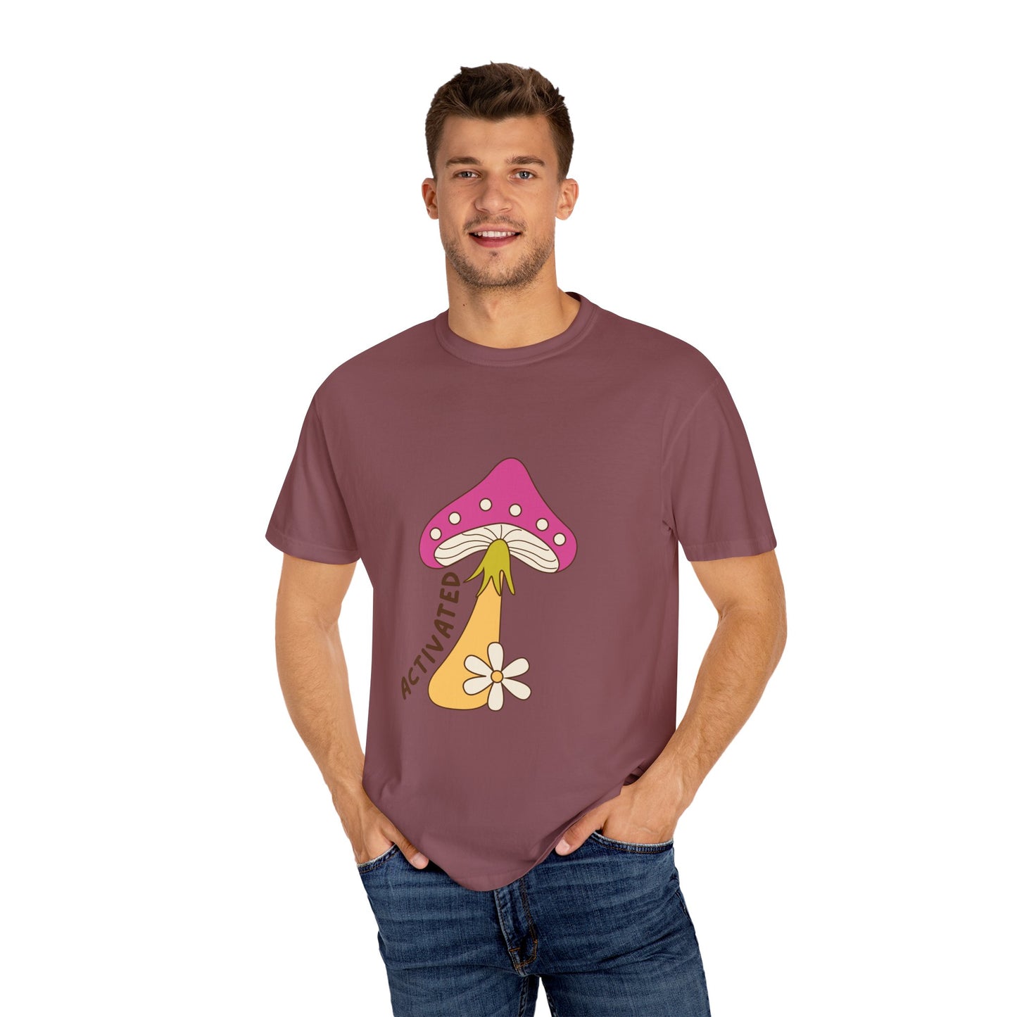 Activated Mushroom Unisex T-Shirt - Groovy Graphic Tee for Nature Lovers