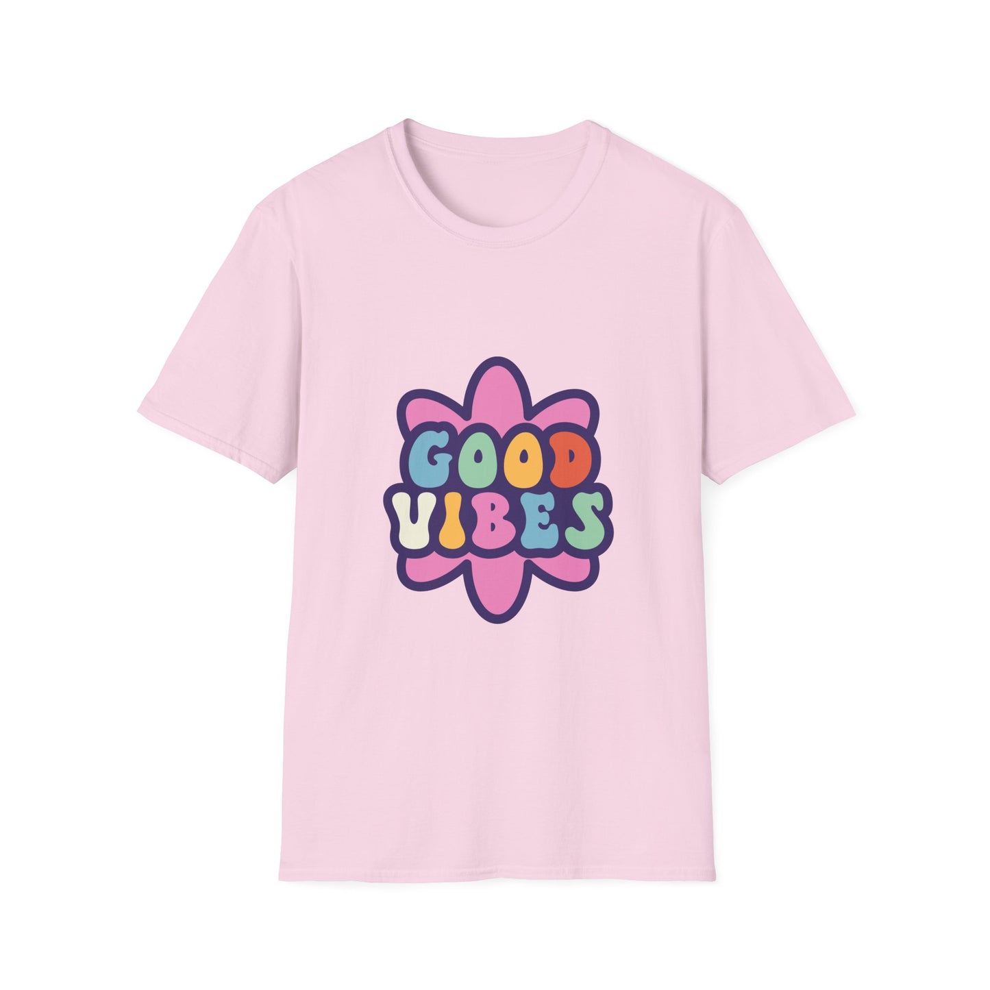 Good Vibes Unisex Softstyle T-Shirt - Trendy Graphic Tee for Positive Energy