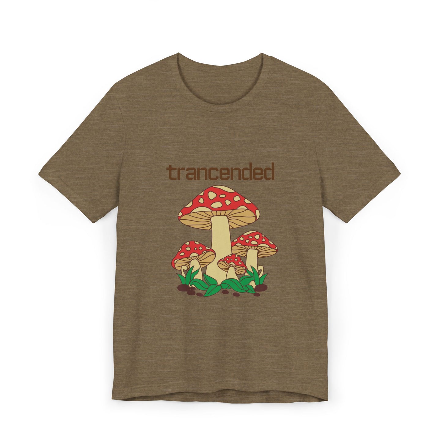 Trancended Mushroom Unisex Jersey T-Shirt - Nature Lovers Tee