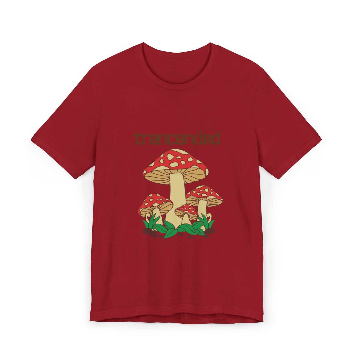 Trancended Mushroom Unisex Jersey T-Shirt - Nature Lovers Tee