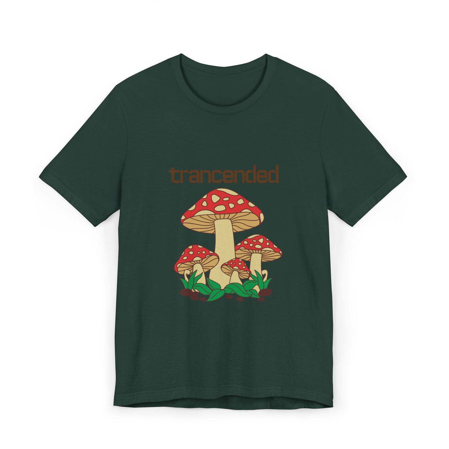 Trancended Mushroom Unisex Jersey T-Shirt - Nature Lovers Tee