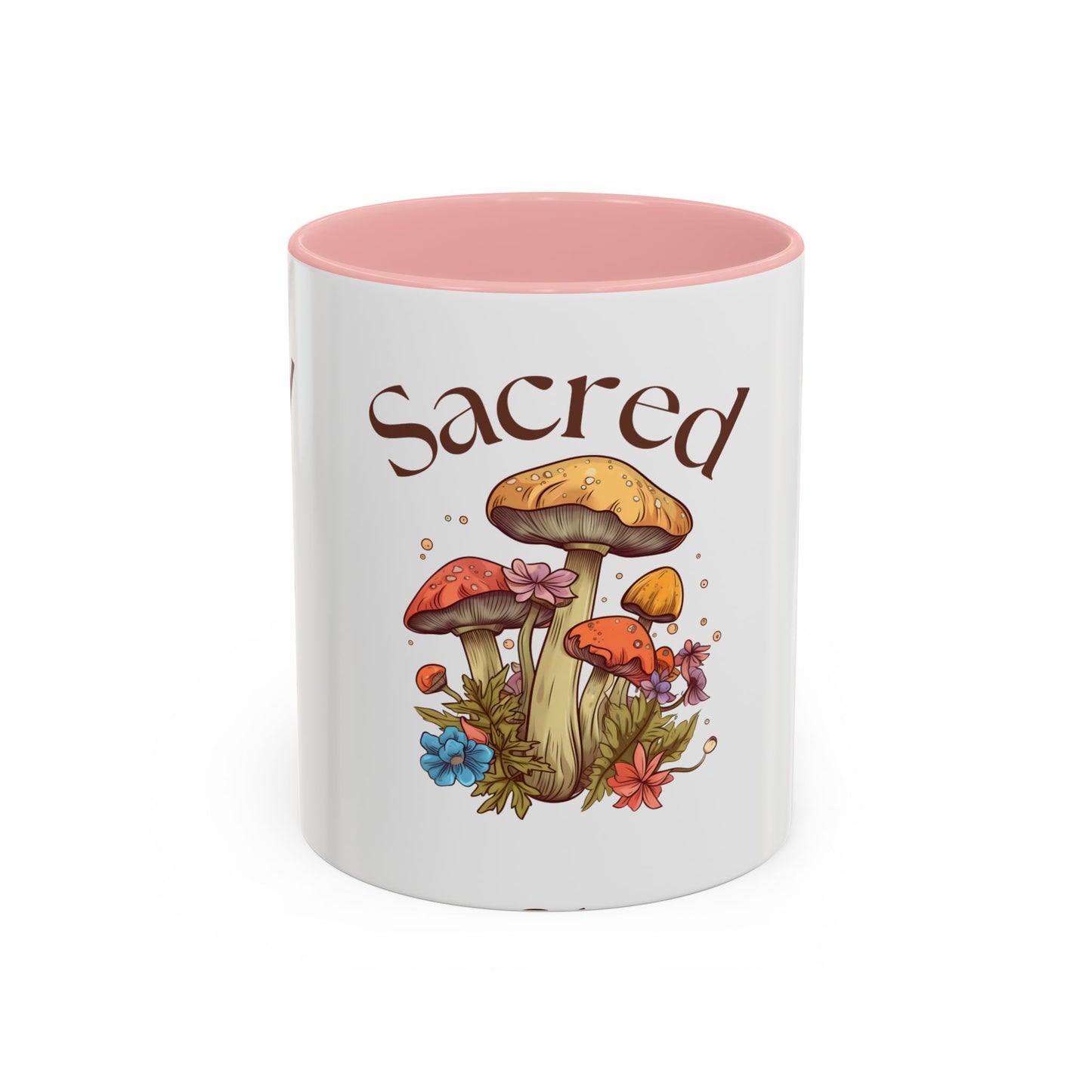 Sacred Mushrooms Coffee Mug | Boho Aesthetic Beverage Cup, Gift for Nature Lovers, Eco-Friendly Drinkware, Farmhouse Decor, Tea Mug