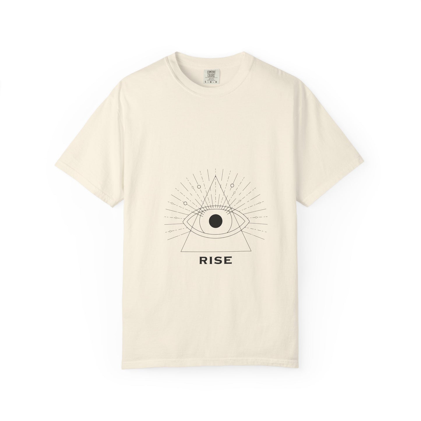 Rise Unisex Garment-Dyed T-Shirt - Inspirational Eye Design