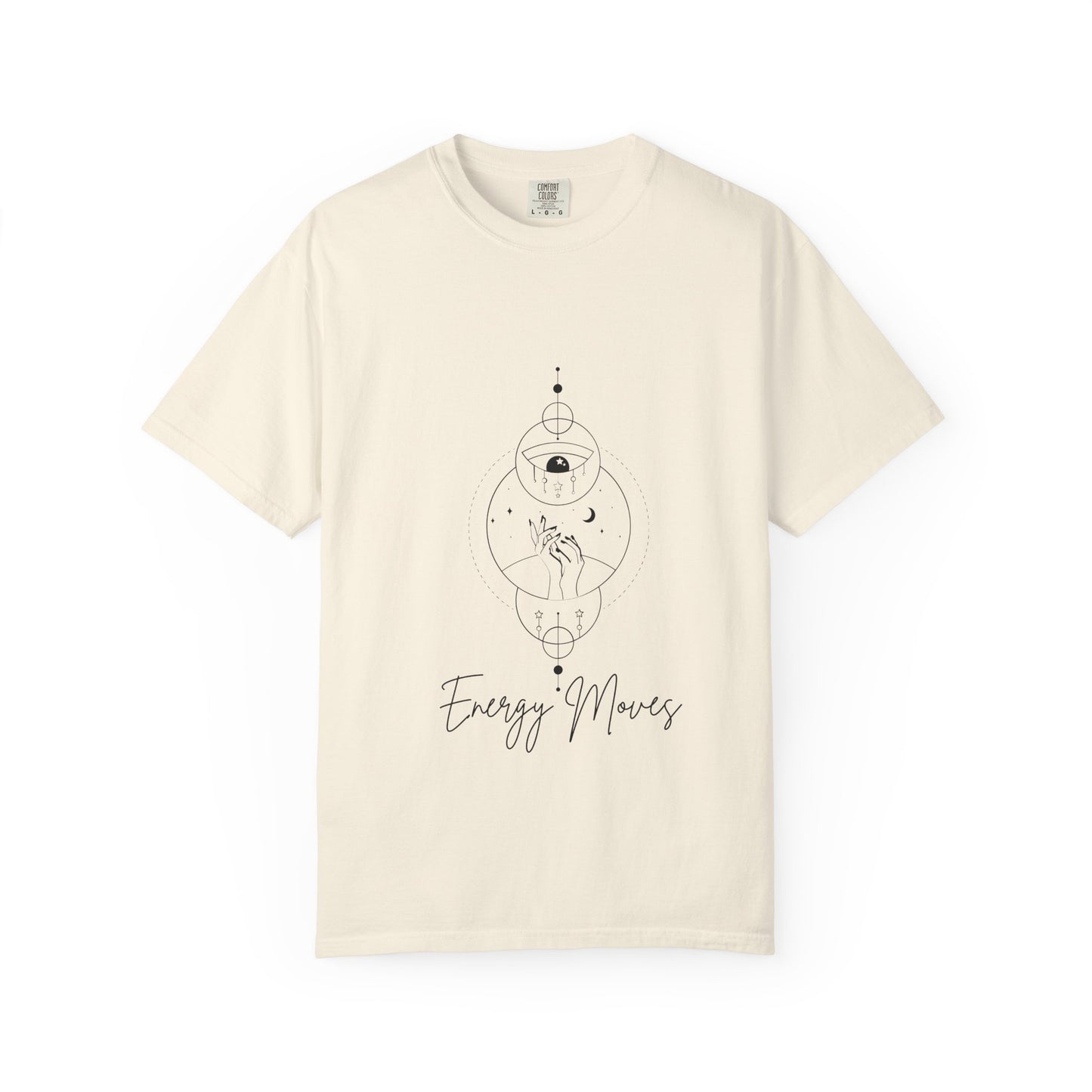 Unisex Energy Moves T-Shirt - Garment-Dyed Comfort for Positive Vibes
