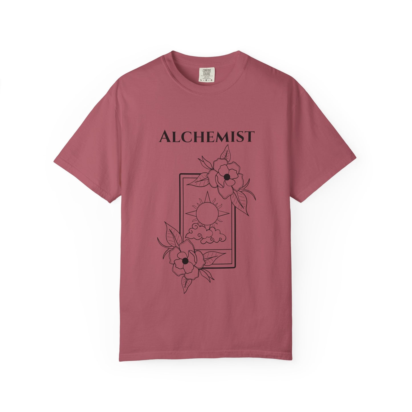Alchemy Floral T-Shirt - Unisex Garment-Dyed Tee for Creative Spirits