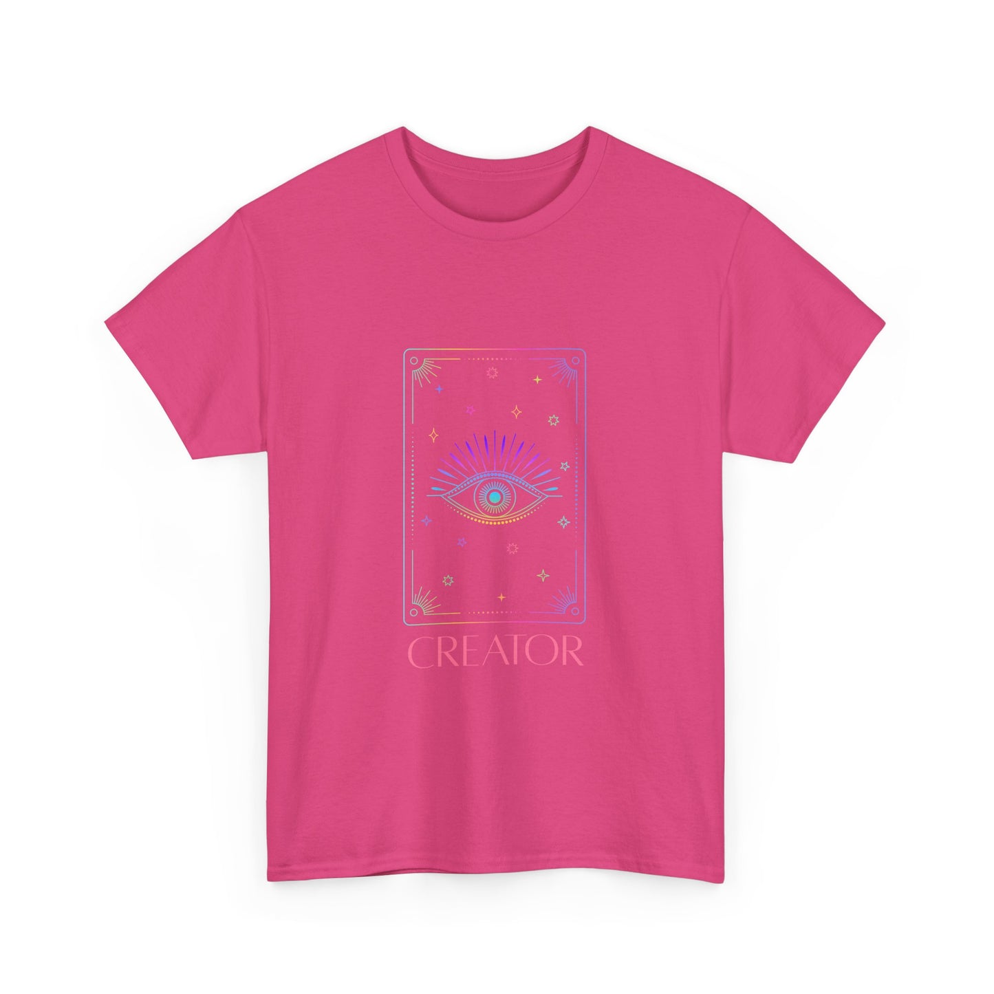 Creator Eye Unisex Heavy Cotton Tee - Artistic & Spiritual Design