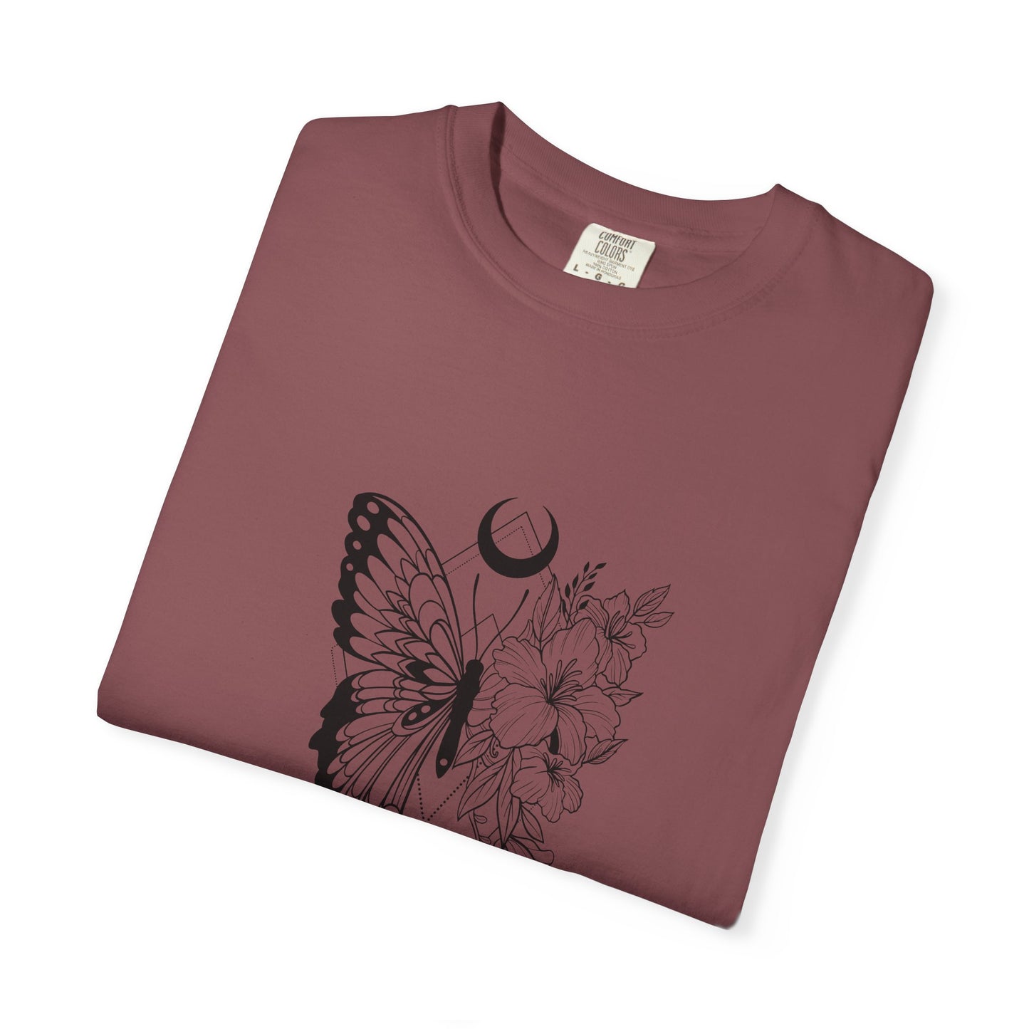 Divine Timing Butterfly T-Shirt - Unisex Garment-Dyed Tee for Nature Lovers