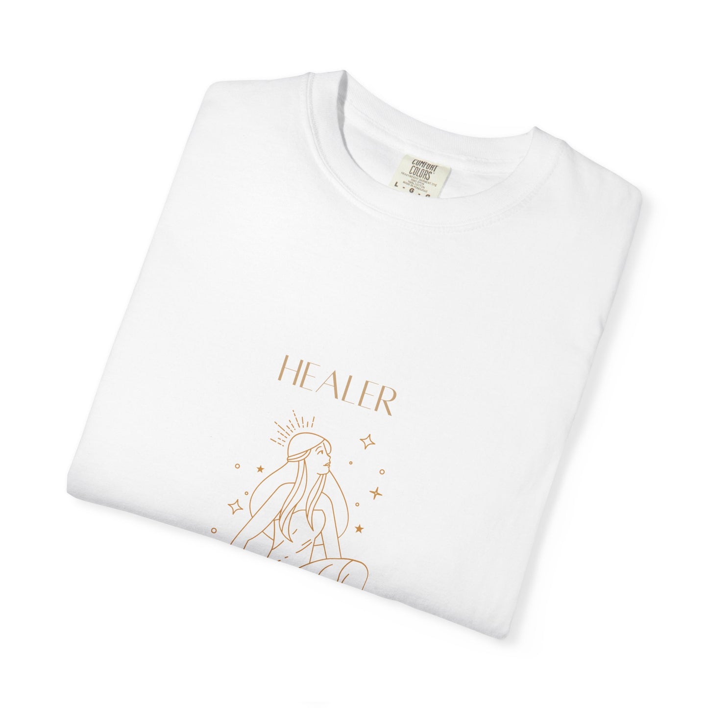 Healer Unisex Garment-Dyed T-Shirt - Spiritual Art Tee for Mindfulness and Self-Care