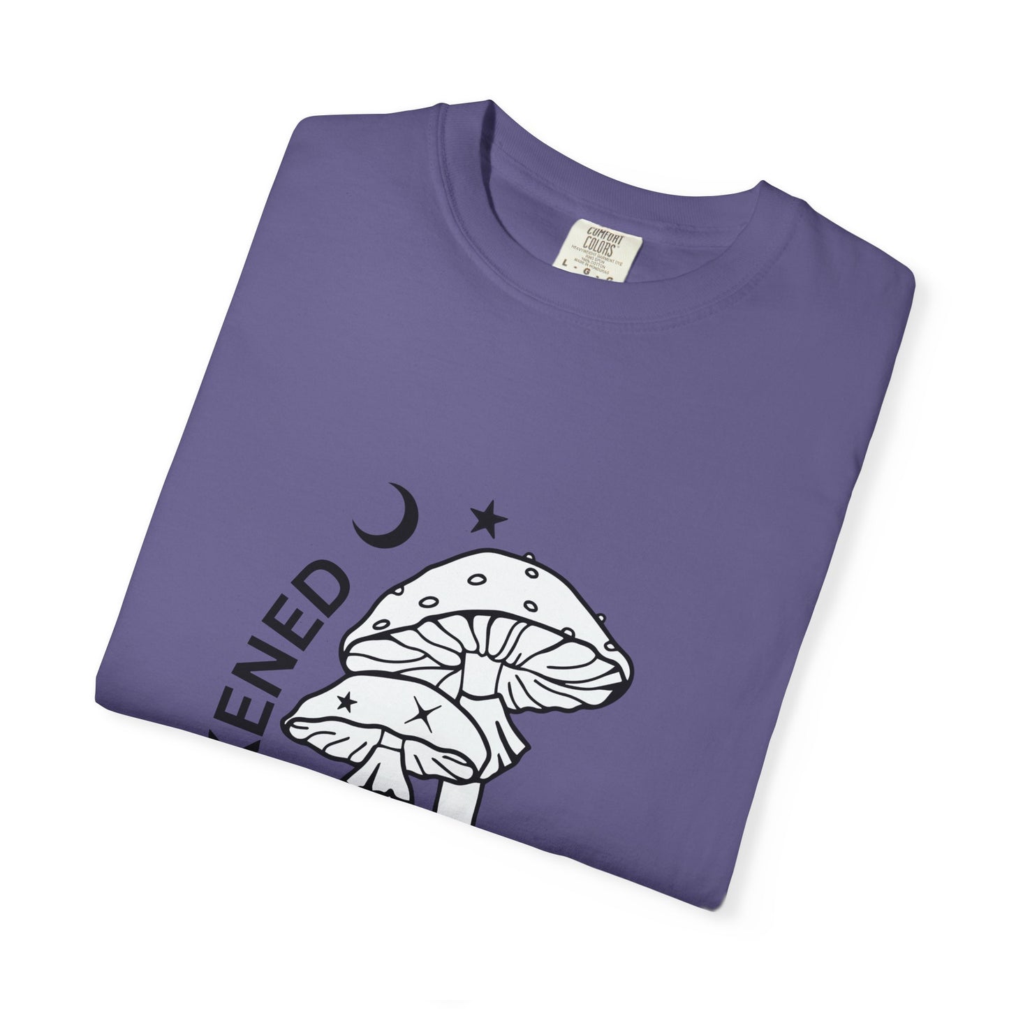 Unisex Garment-Dyed T-Shirt - "Awakened" Mushroom Design for Nature Lovers