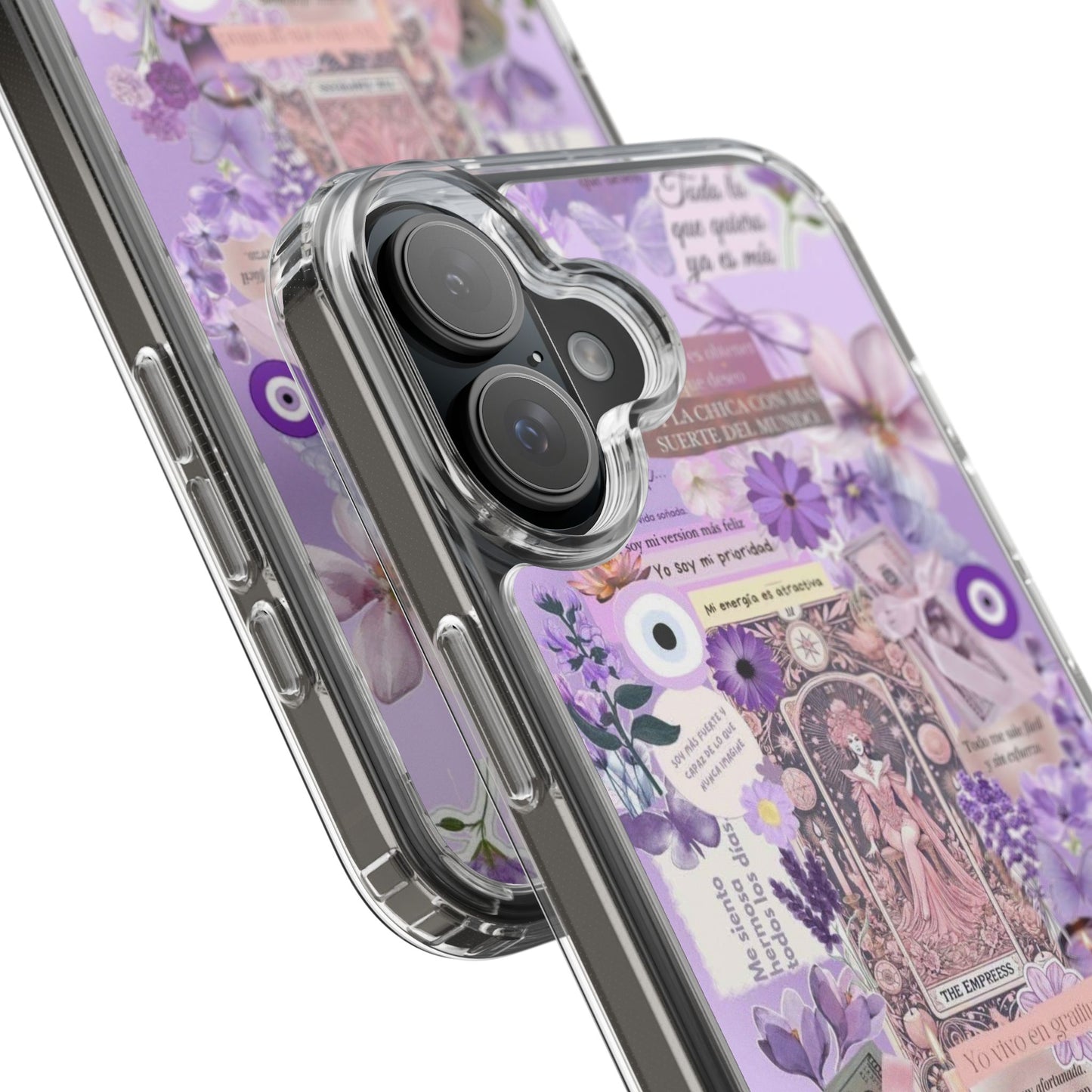 Beautiful Floral Phone Case, Clear Case, Cute Accessories, Gift for Her, Phone Protection, Trendy Tech