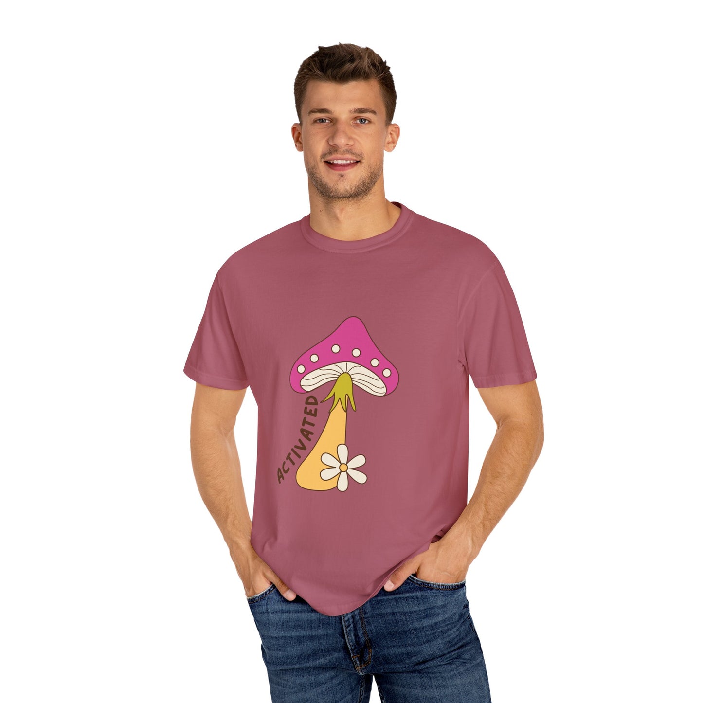 Activated Mushroom Unisex T-Shirt - Groovy Graphic Tee for Nature Lovers