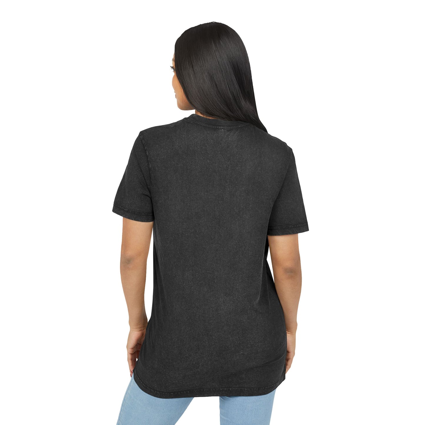 Acid Washed Mushroom Graphic Tee - Trippy 'The Shift' Casual Wear