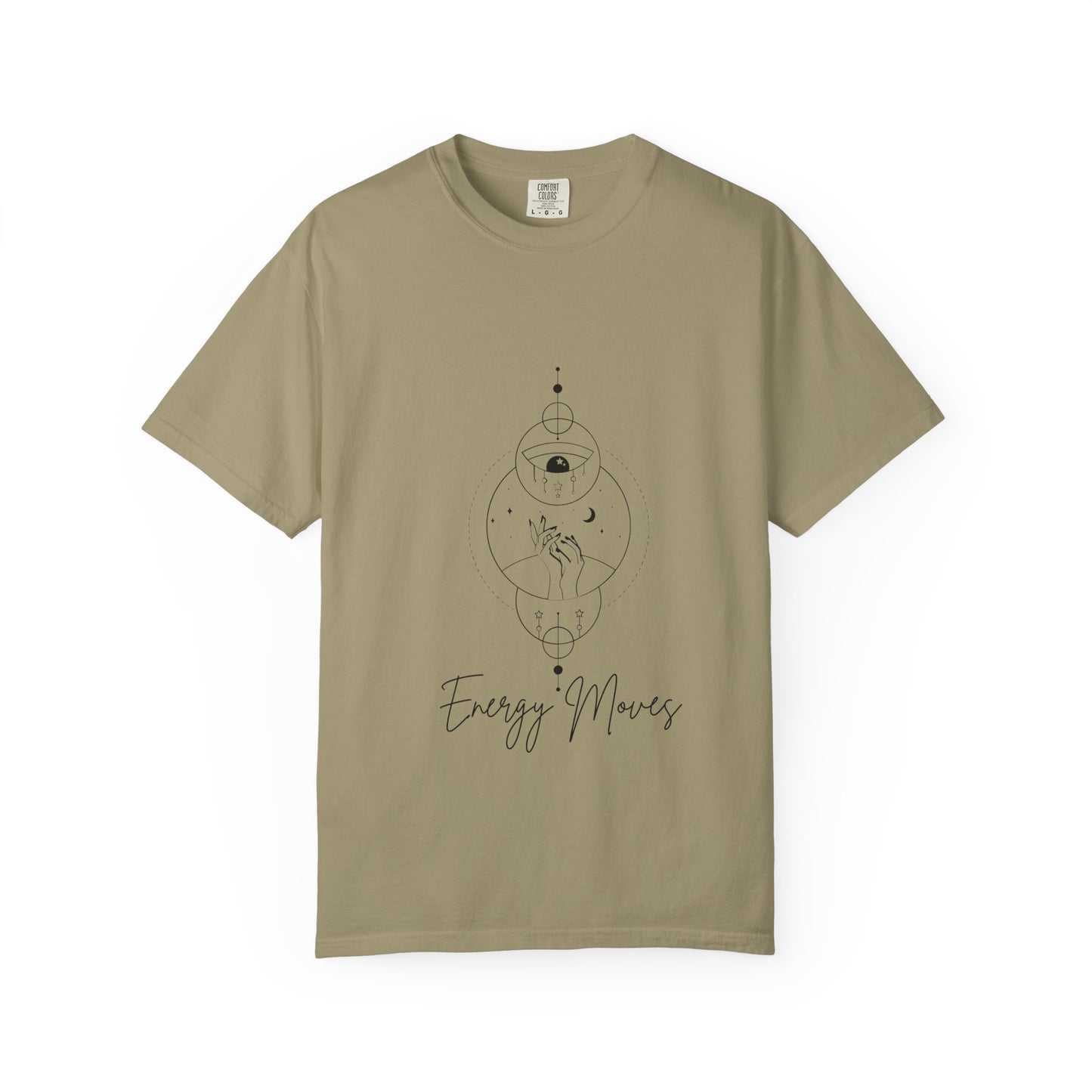 Unisex Energy Moves T-Shirt - Garment-Dyed Comfort for Positive Vibes