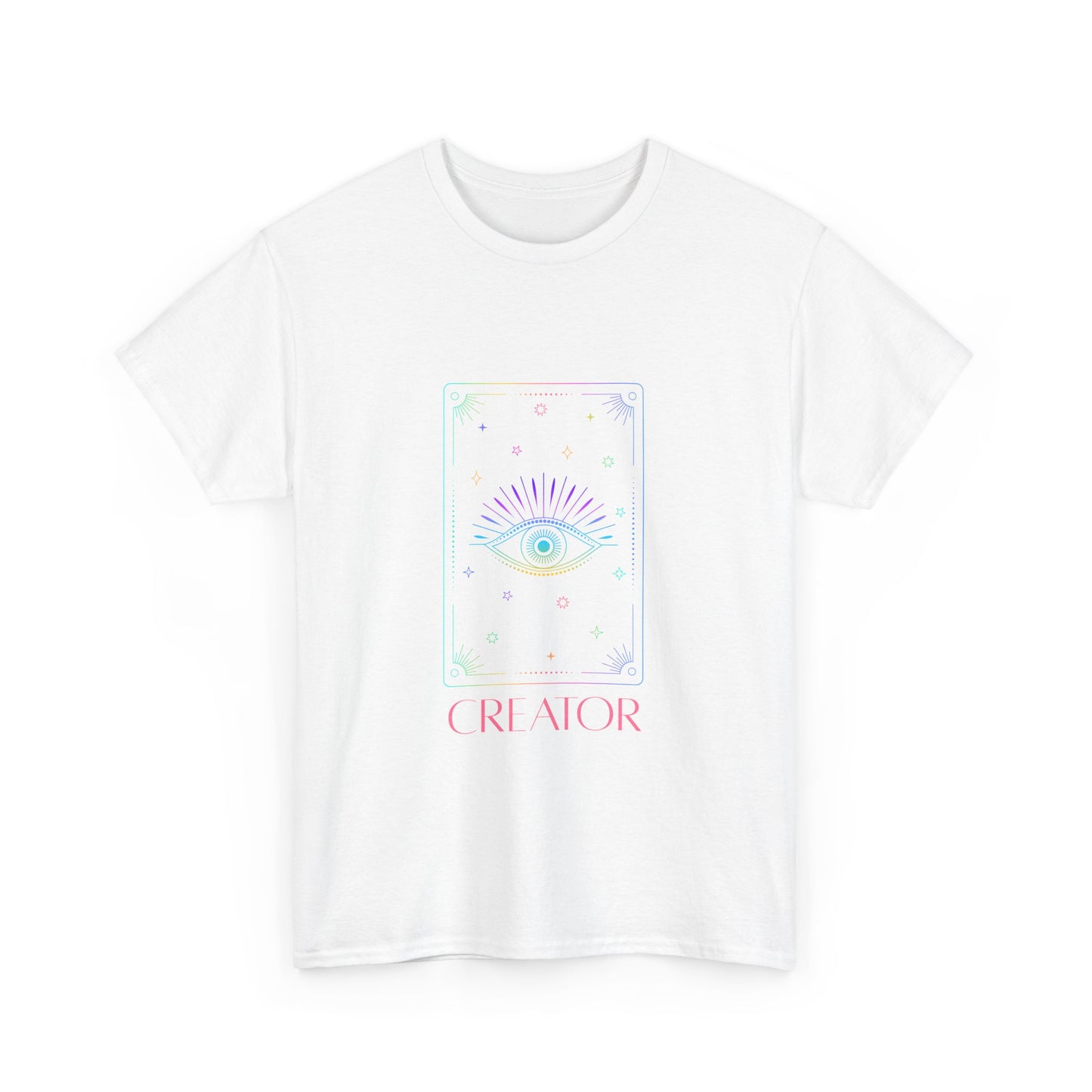Creator Eye Unisex Heavy Cotton Tee - Artistic & Spiritual Design