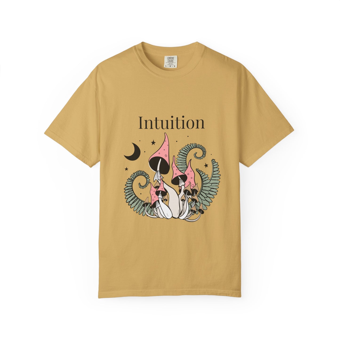 Intuition Unisex Garment-Dyed T-Shirt - Whimsical Nature Design