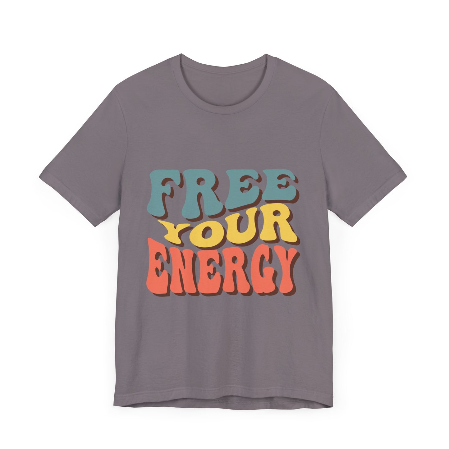 Free Your Energy Unisex Jersey Tee - Vibrant Retro Style for Relaxation & Self-Expression