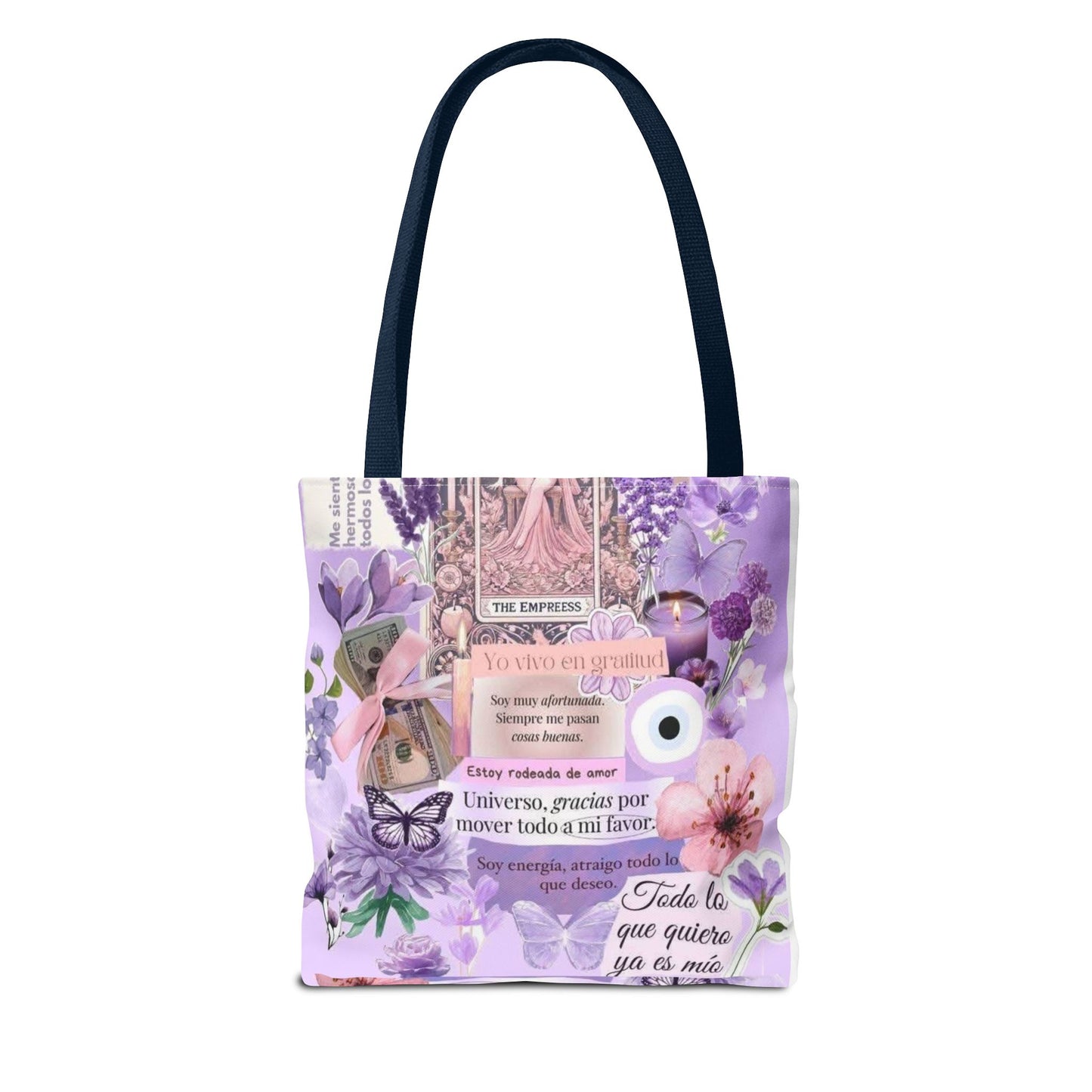 Botanical Inspirational Tote Bag, Eco-Friendly Shopping Bag, Gift for Her, Floral Art Bag, Motivational Quote Carryall