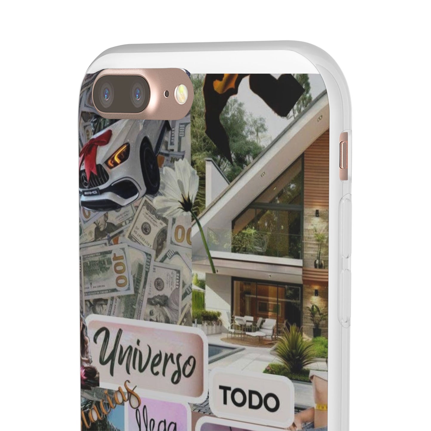 Vibrant Flexi Phone Case with Inspirational Quotes, Bohemian Style, Perfect Gift for Friends, Travelers, Birthdays, Everyday Use