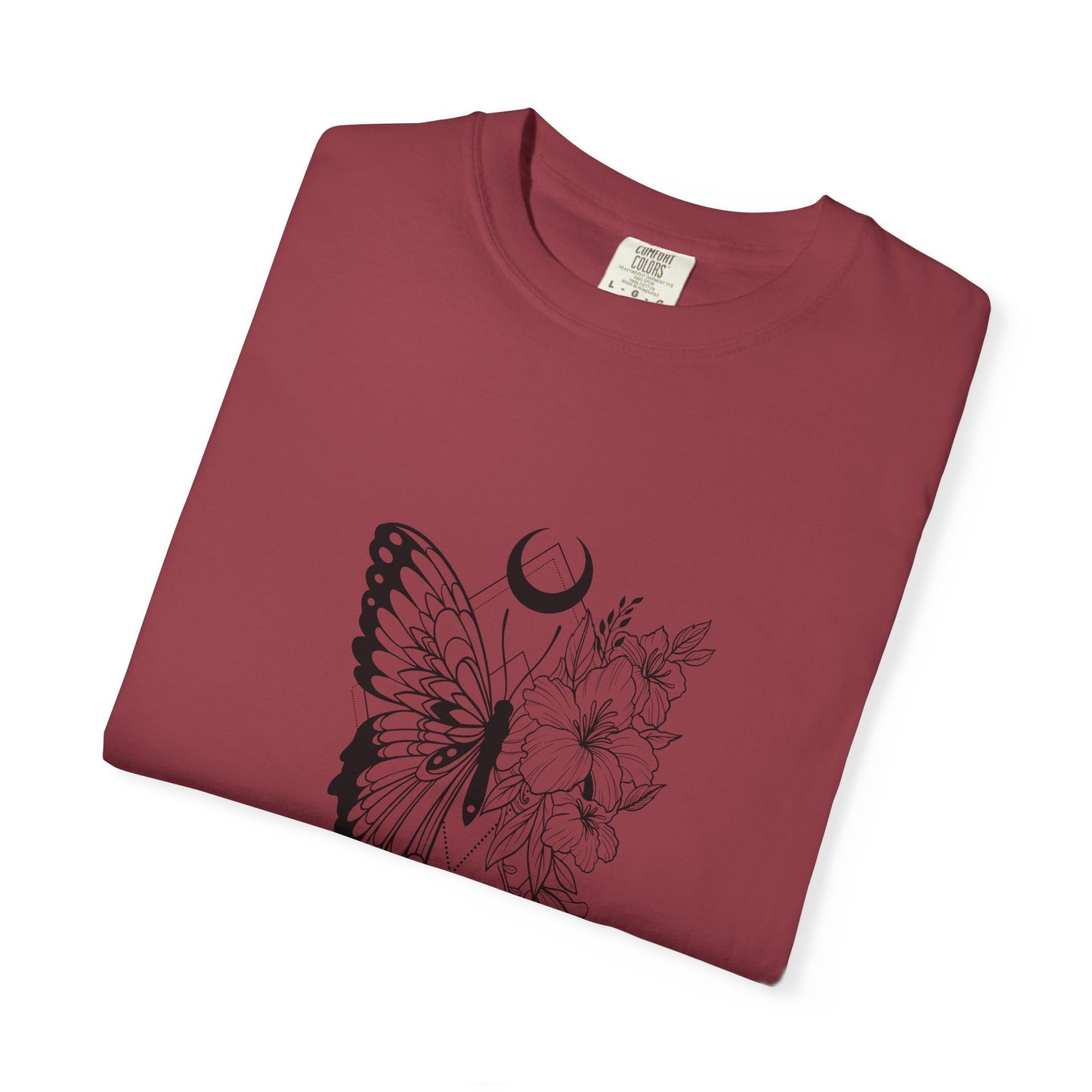 Divine Timing Butterfly T-Shirt - Unisex Garment-Dyed Tee for Nature Lovers
