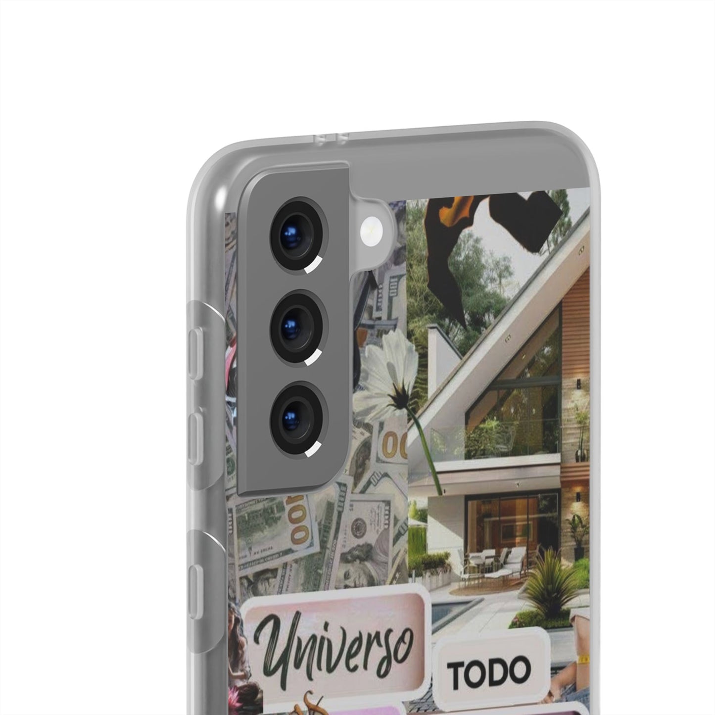 Vibrant Flexi Phone Case with Inspirational Quotes, Bohemian Style, Perfect Gift for Friends, Travelers, Birthdays, Everyday Use