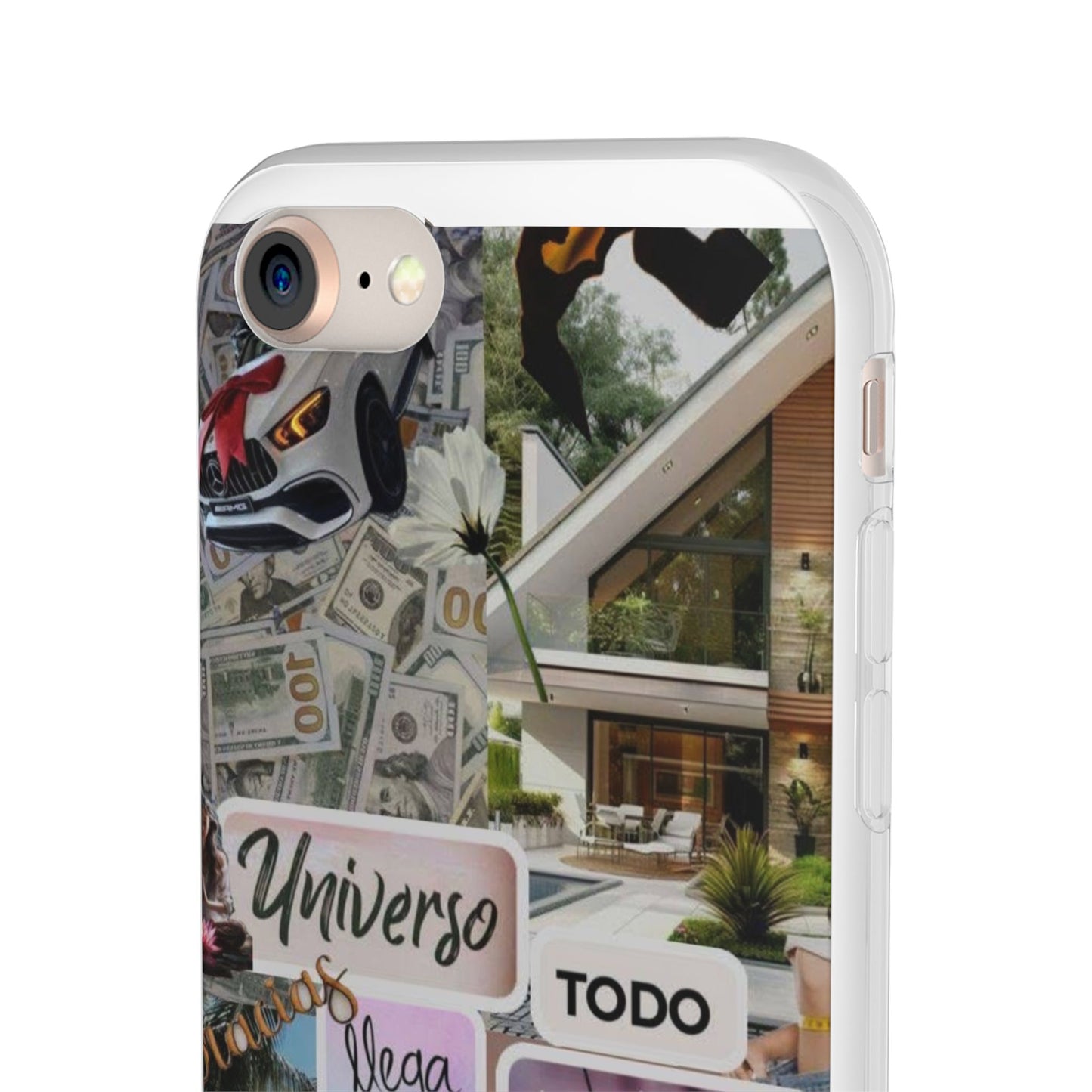 Vibrant Flexi Phone Case with Inspirational Quotes, Bohemian Style, Perfect Gift for Friends, Travelers, Birthdays, Everyday Use