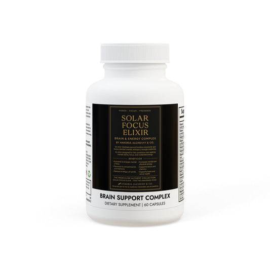 ⚡ Solar Focus Elixir  Brain & Energy Complex By Ankoria Alchemy & Co.  ✨ Power. Focus. Presence. Poder. Enfoque. Presencia. (60 Capsules)
