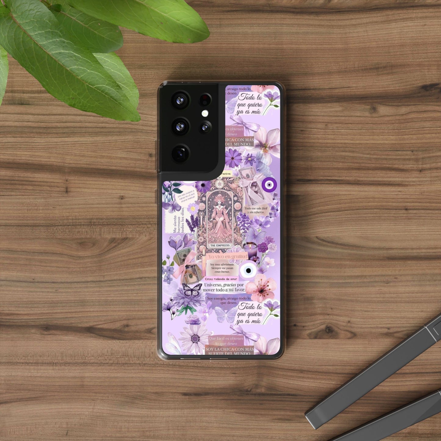 Beautiful Floral Phone Case, Clear Case, Cute Accessories, Gift for Her, Phone Protection, Trendy Tech