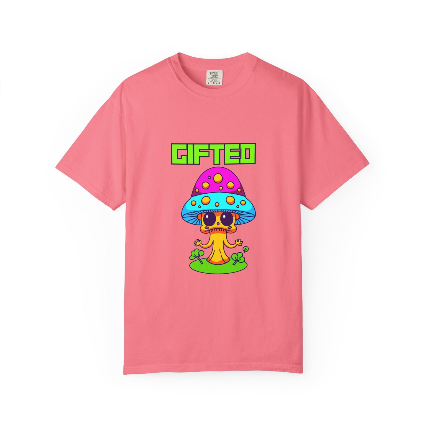 Gifted Mushroom T-Shirt - Colorful Unisex Garment-Dyed Tee