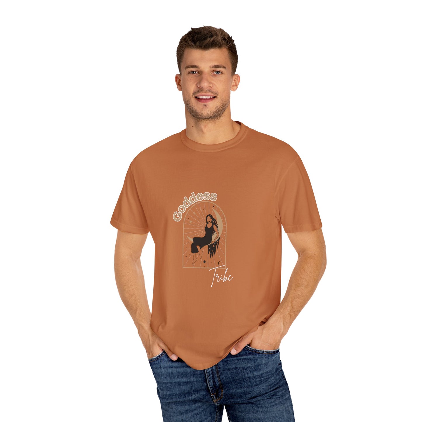 Goddess Tribe Unisex Garment-Dyed T-Shirt – Boho Chic Design for Empowerment