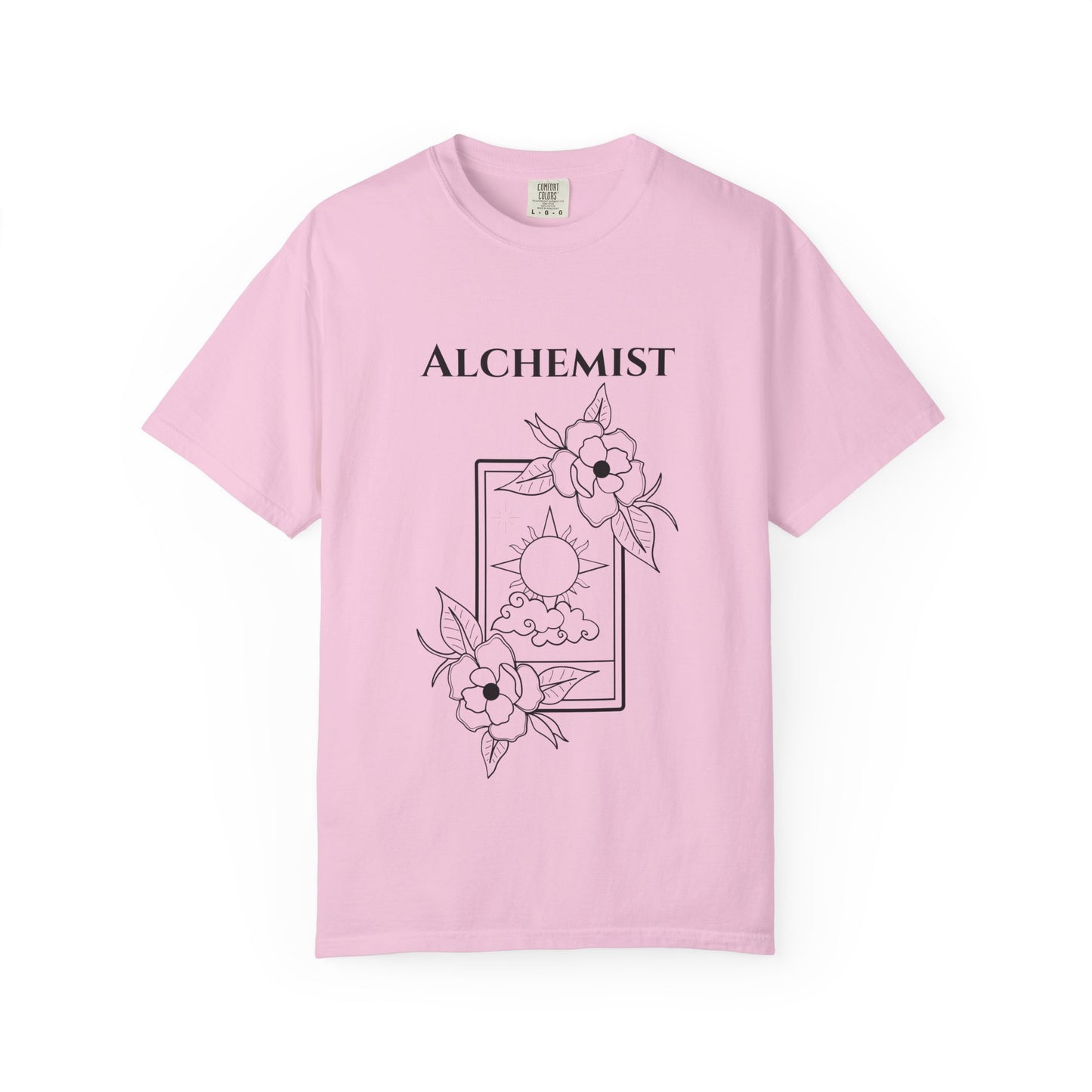 Alchemy Floral T-Shirt - Unisex Garment-Dyed Tee for Creative Spirits