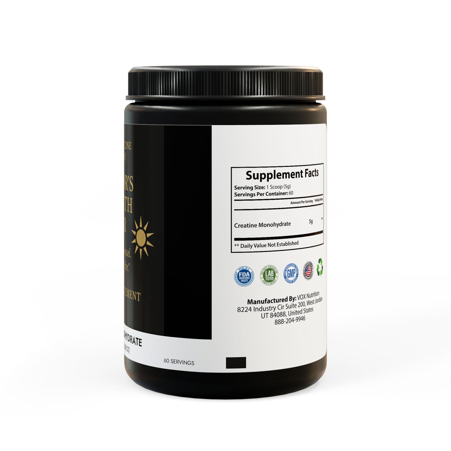 Warrior’s Strength Elixir | Creatine Monohydrate (300g)