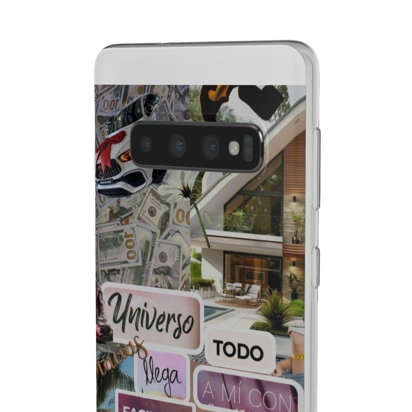 Vibrant Flexi Phone Case with Inspirational Quotes, Bohemian Style, Perfect Gift for Friends, Travelers, Birthdays, Everyday Use