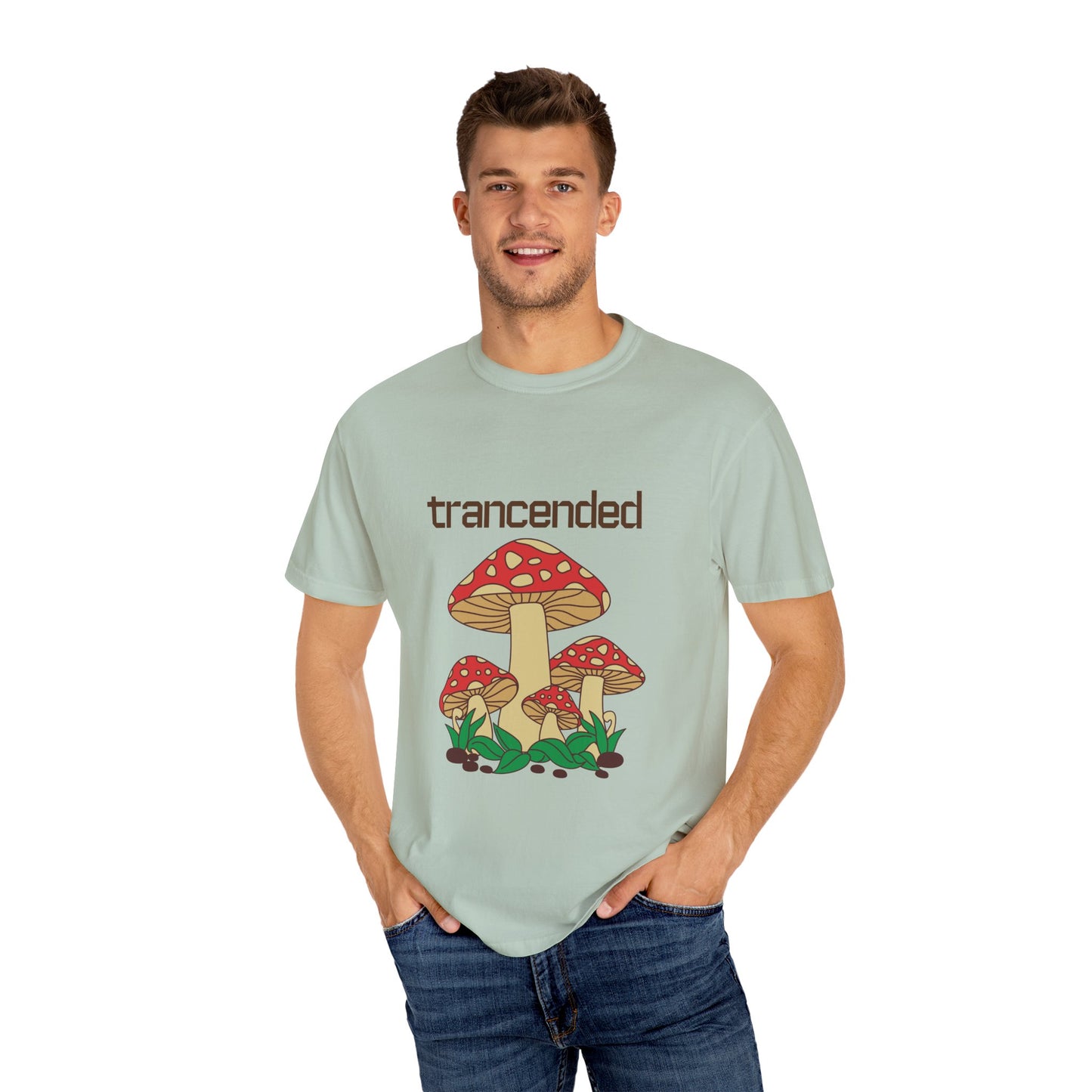 Trancended Mushroom Unisex Garment-Dyed T-Shirt