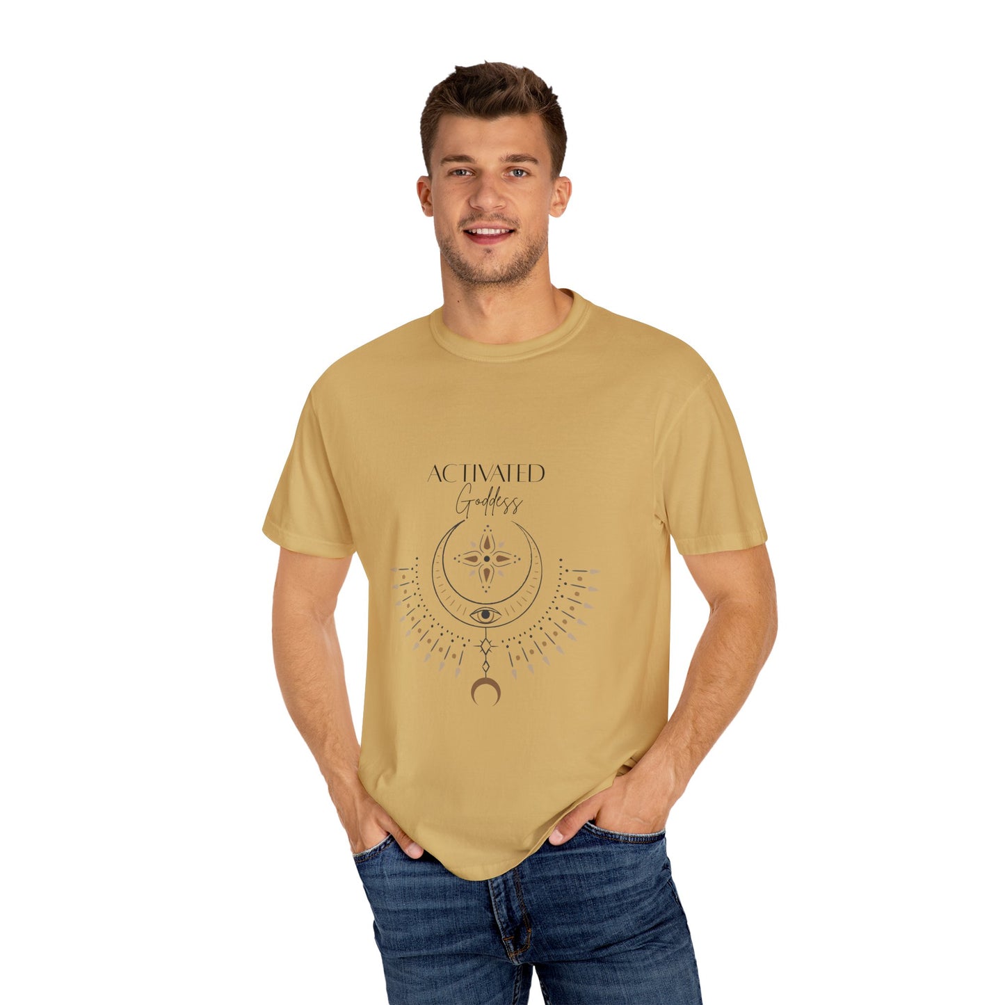 Activated Goddess Unisex Garment-Dyed T-Shirt - Spiritual Boho Style Tee