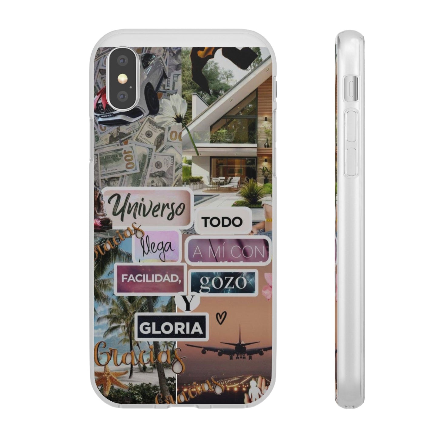 Vibrant Flexi Phone Case with Inspirational Quotes, Bohemian Style, Perfect Gift for Friends, Travelers, Birthdays, Everyday Use