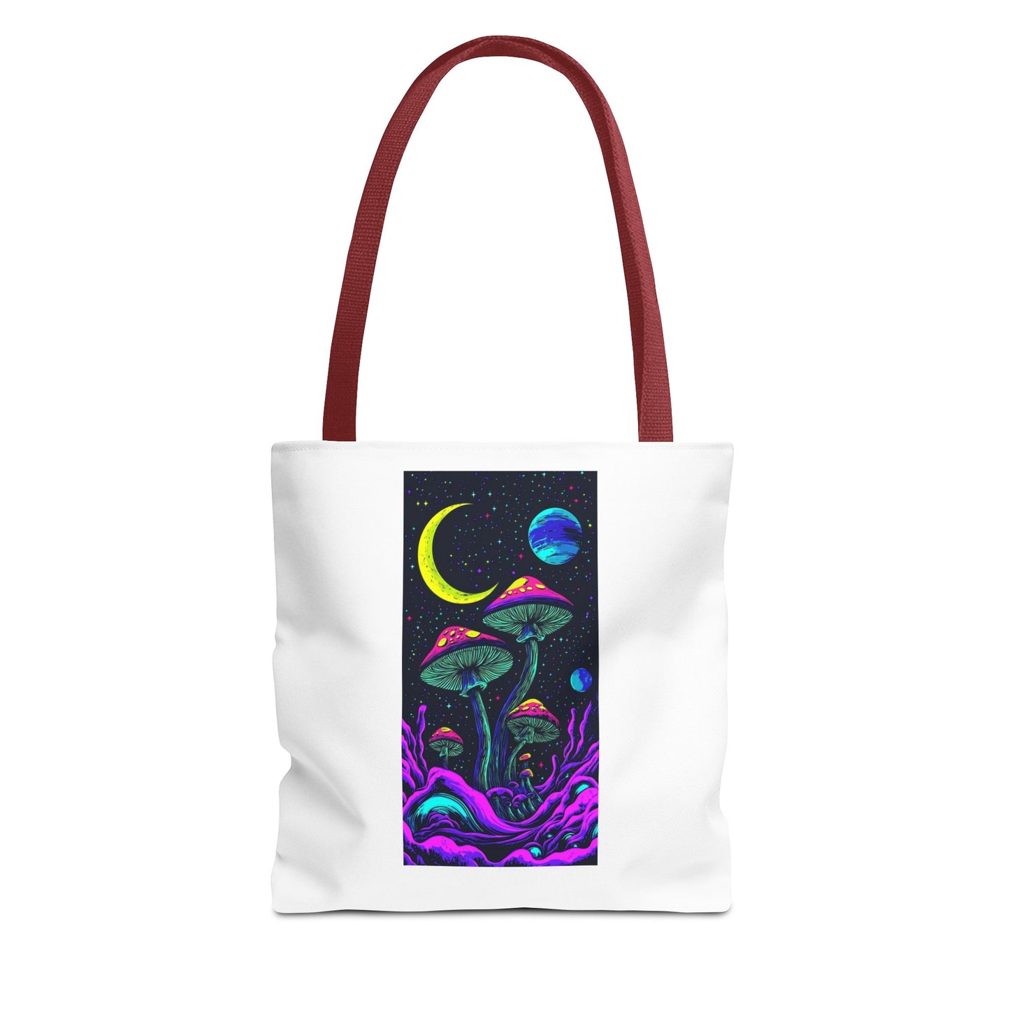 Cosmic Mushroom Tote Bag, Psychedelic Shopping Bag, Eco-Friendly Canvas, Festival Accessory, Gift for Nature Lovers, Boho Style