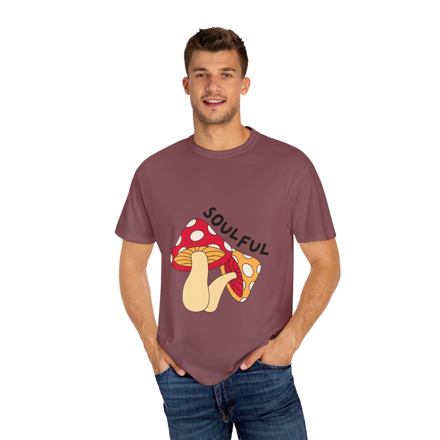Soulful Mushroom Unisex T-shirt - Eye-catching, Comfortable Casual Wear