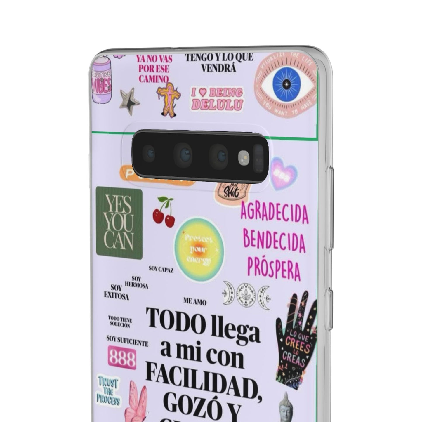 Positive Affirmation Flexi Cases for iPhone, Inspirational Phone Cover, Motivational Case, Gift for Her, Trendy Phone Protector